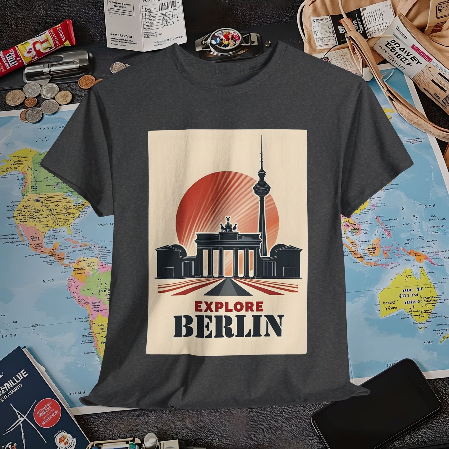 Berlin Deco Air Travel T-Shirts | Jetsetter, Airport, and International Flight Tees