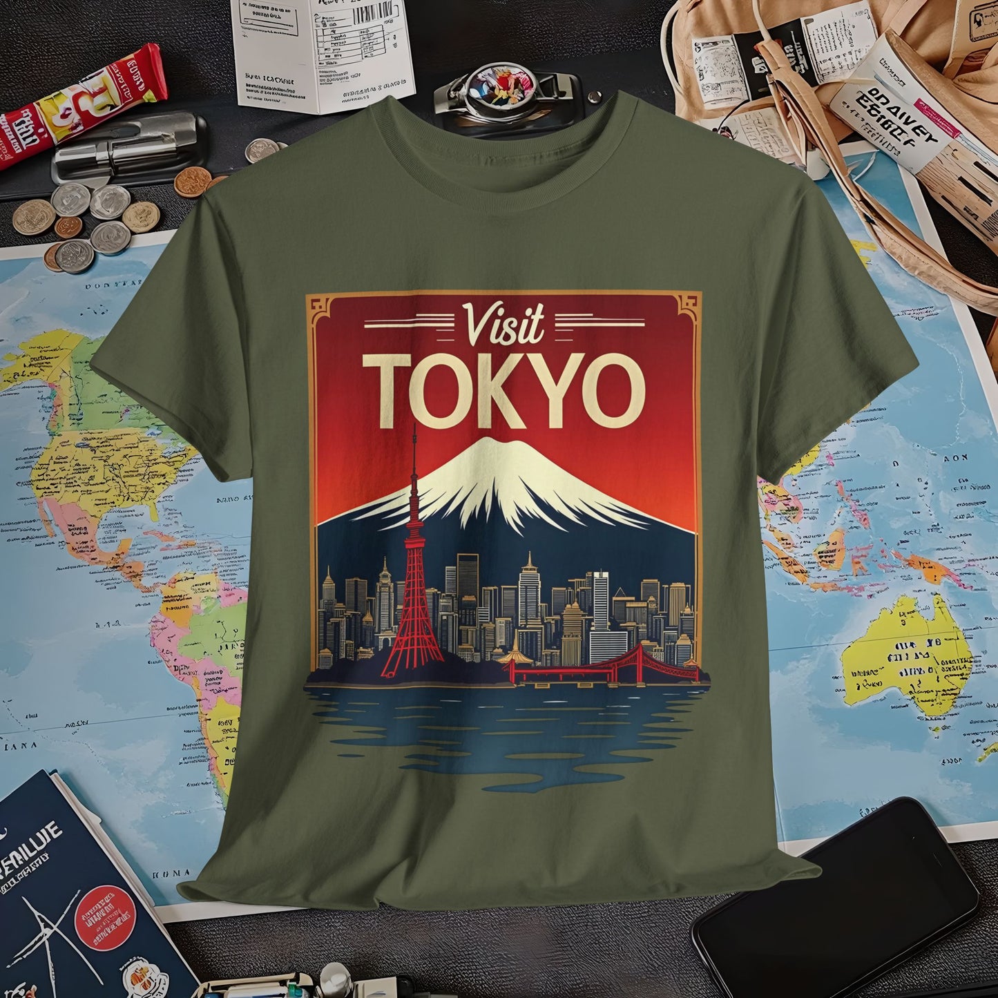 Visit Tokyo Air Travel T-Shirts | Jetsetter, Airport, and International Flight Tees