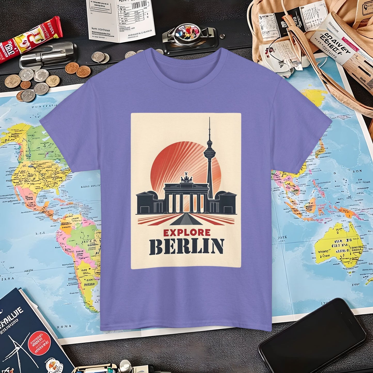 Berlin Deco Air Travel T-Shirts | Jetsetter, Airport, and International Flight Tees