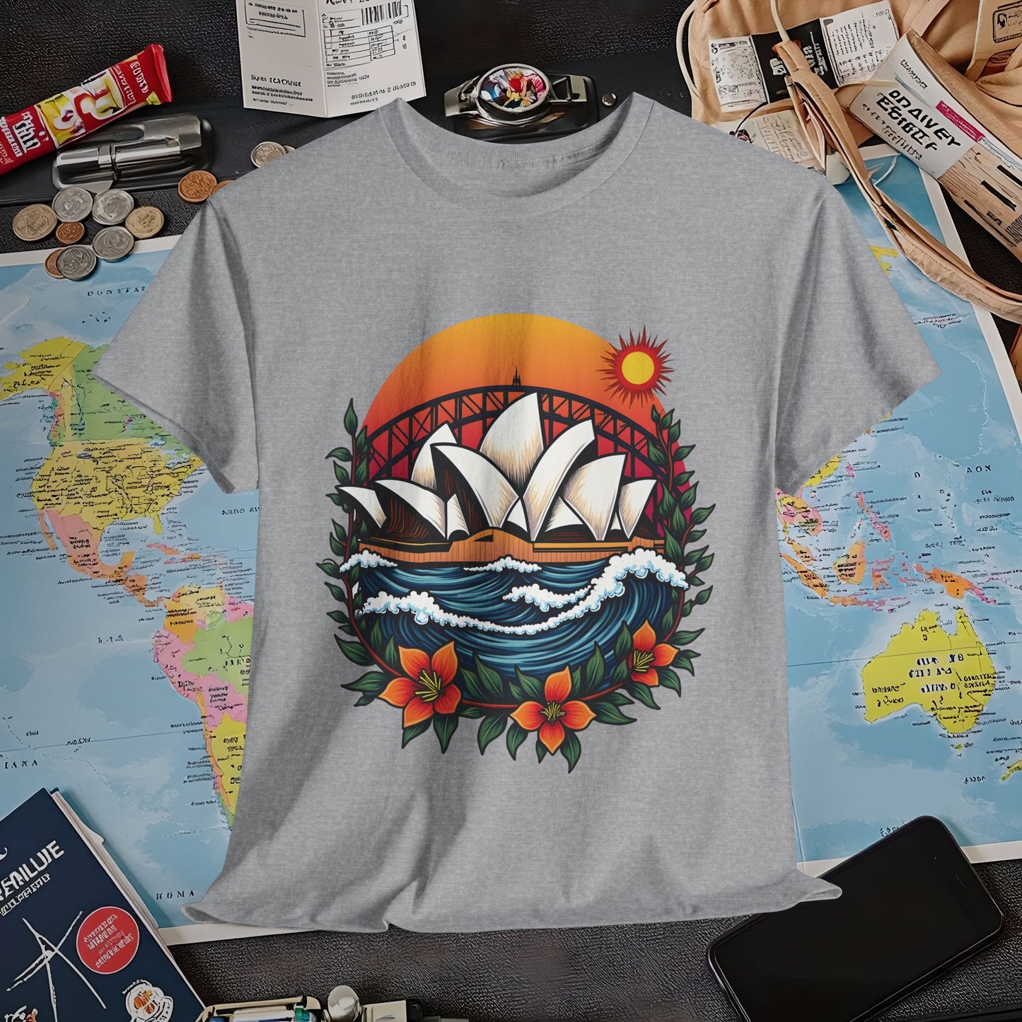 Sydney Vibes Air Travel T-Shirts | Jetsetter, Airport, and International Flight Tees