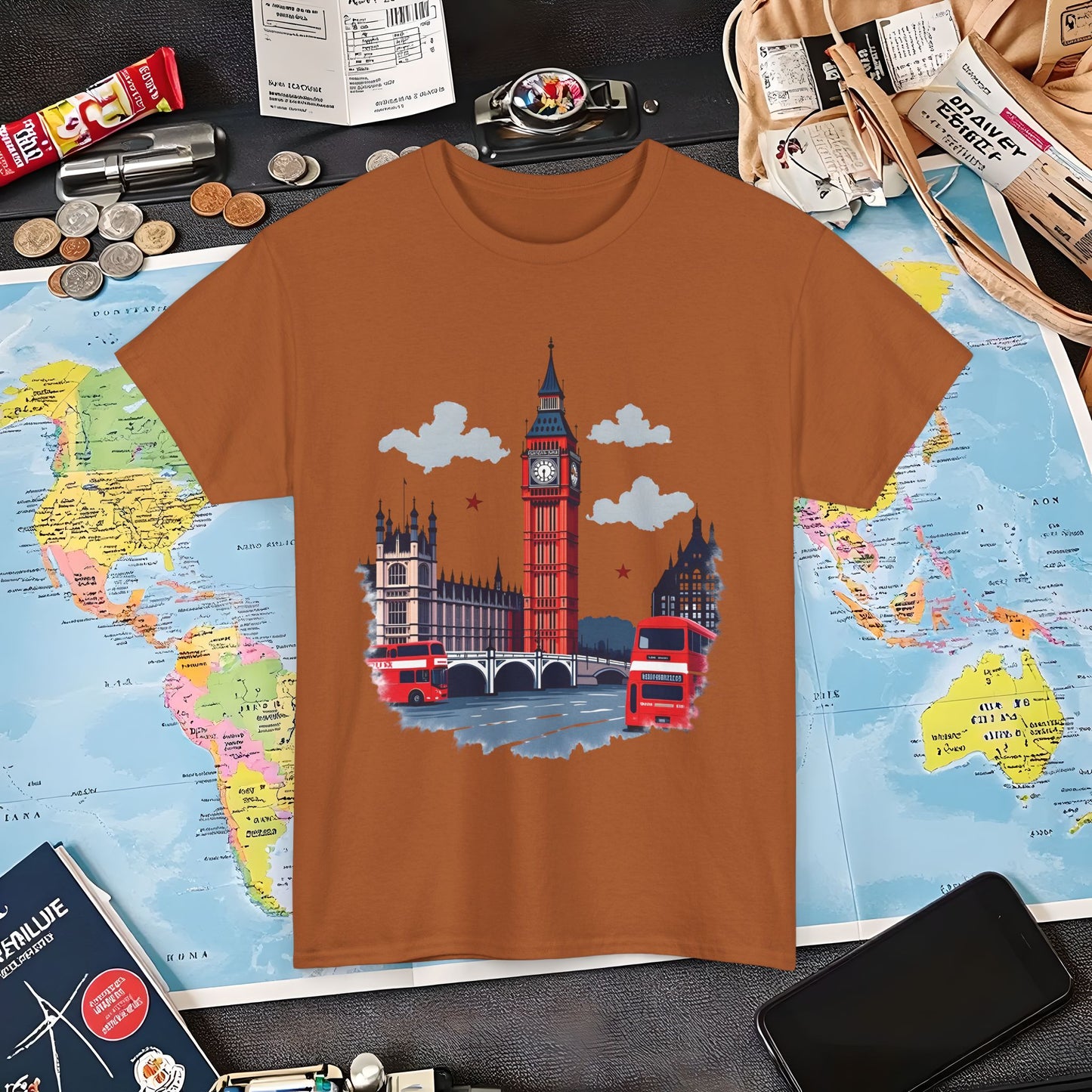 London Vibes Air Travel T-Shirts | Jetsetter, Airport, and International Flight Tees