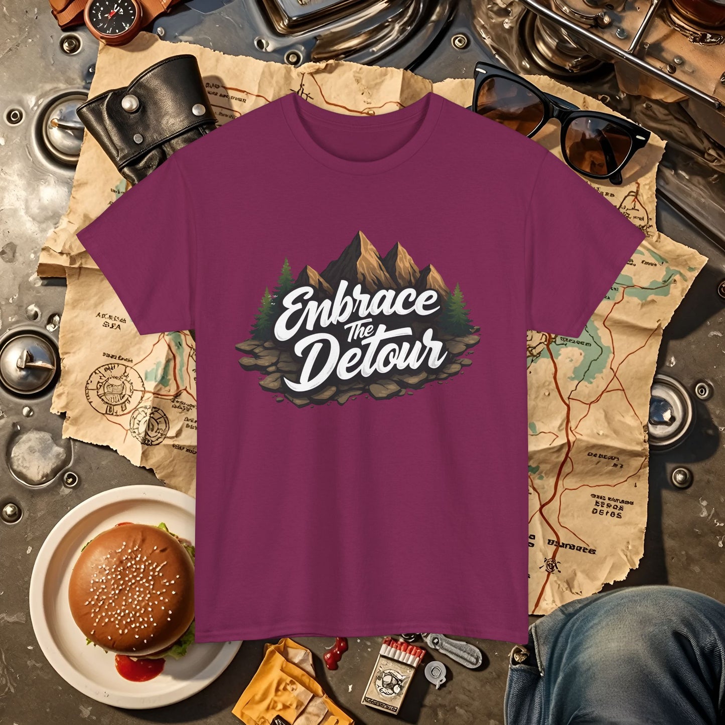 Detour Adventure Road Trip & Vehicle Travel T-Shirts | Car, RV, and Motorcycle Adventure Tees
