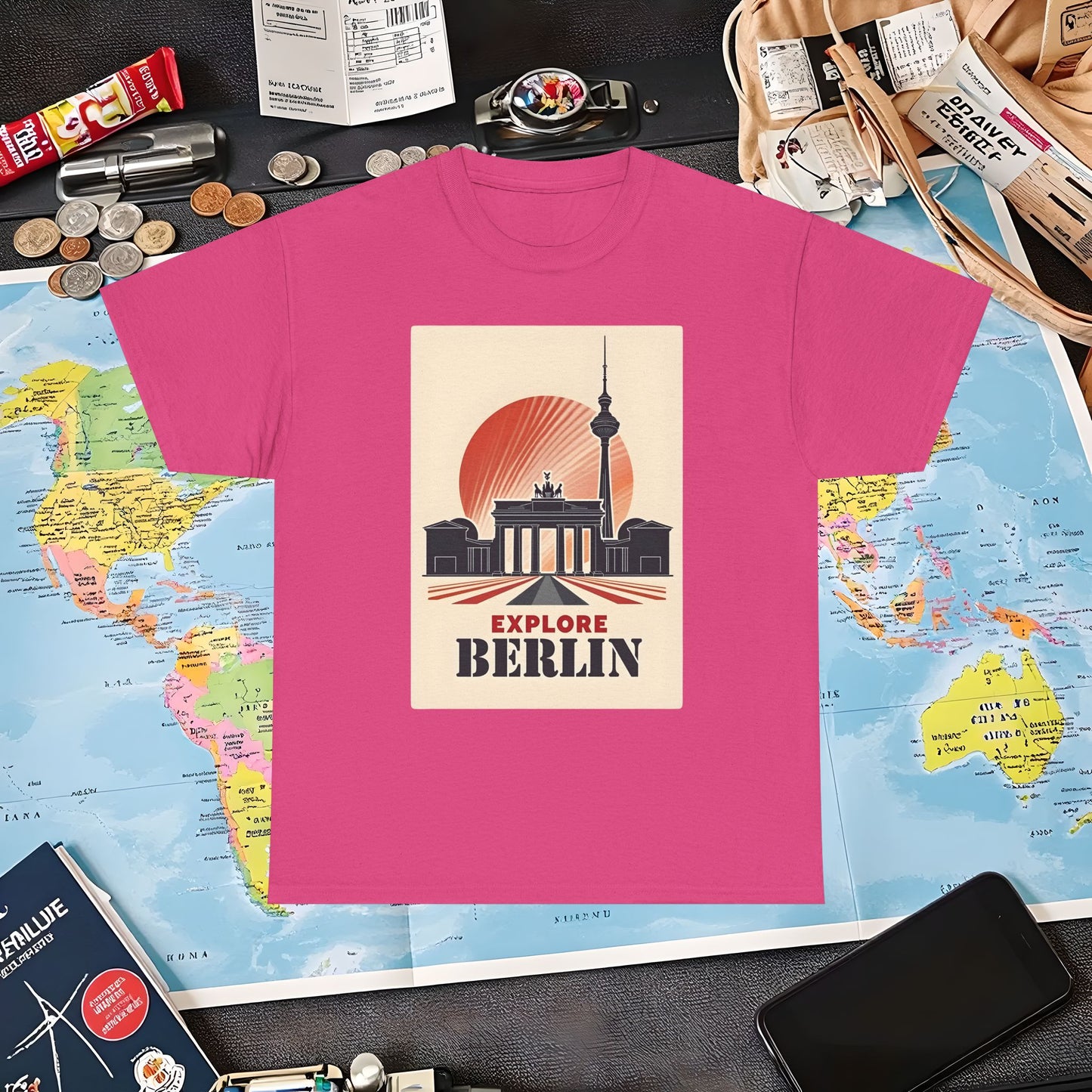 Berlin Deco Air Travel T-Shirts | Jetsetter, Airport, and International Flight Tees