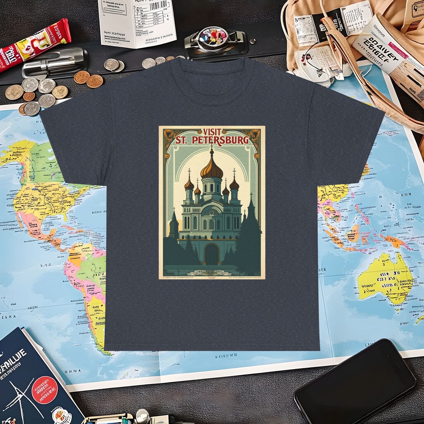Visit St Petersburg Air Travel T-Shirts | Jetsetter, Airport, and International Flight Tees