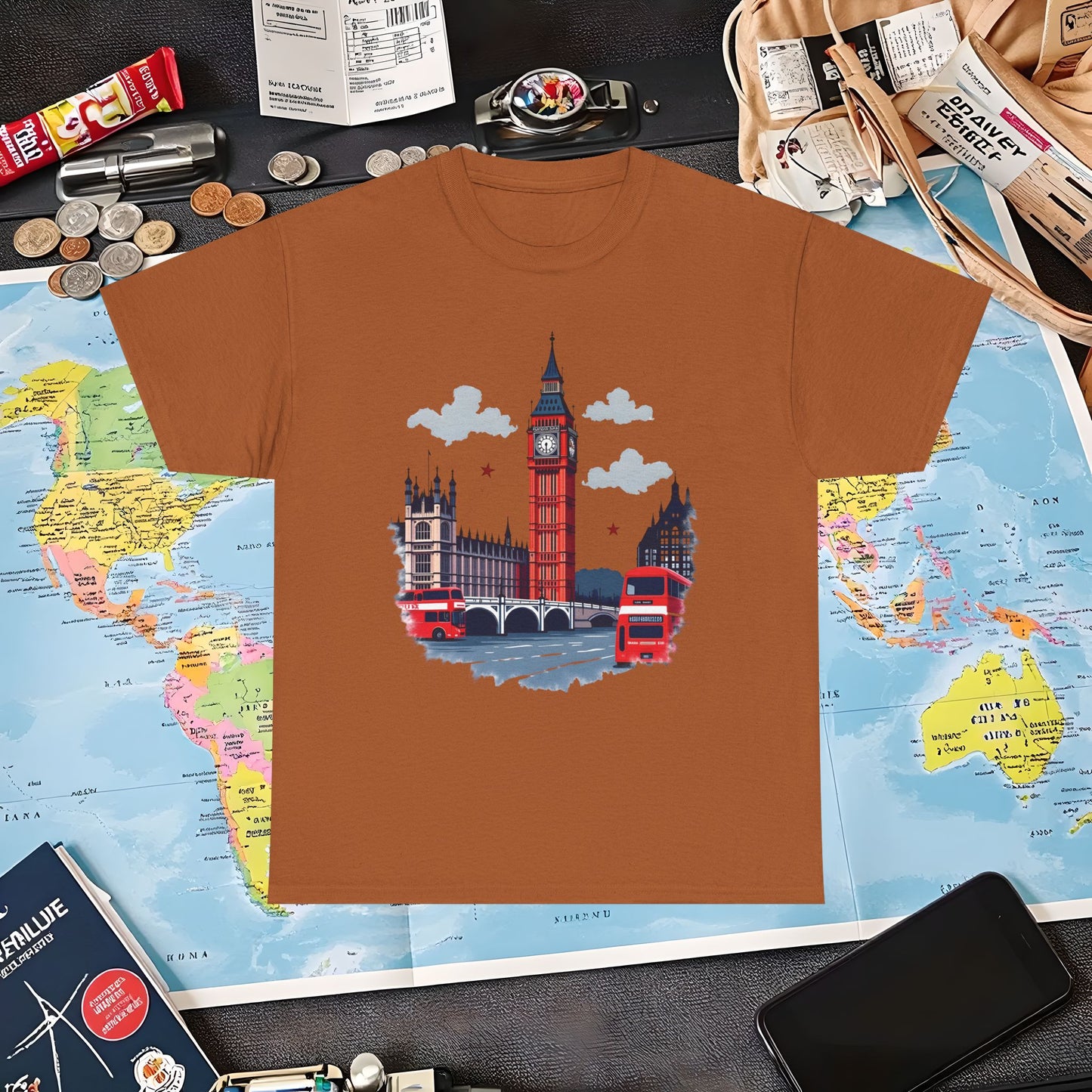 London Vibes Air Travel T-Shirts | Jetsetter, Airport, and International Flight Tees