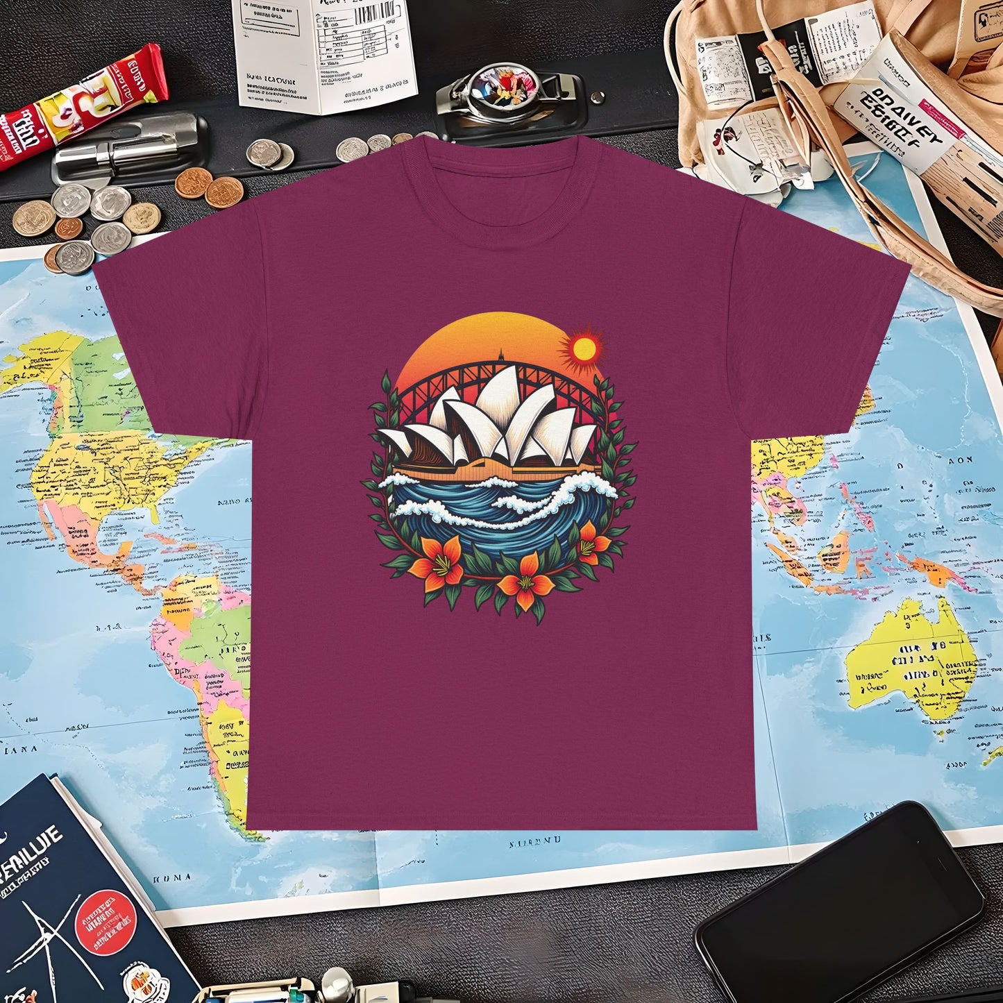 Sydney Vibes Air Travel T-Shirts | Jetsetter, Airport, and International Flight Tees
