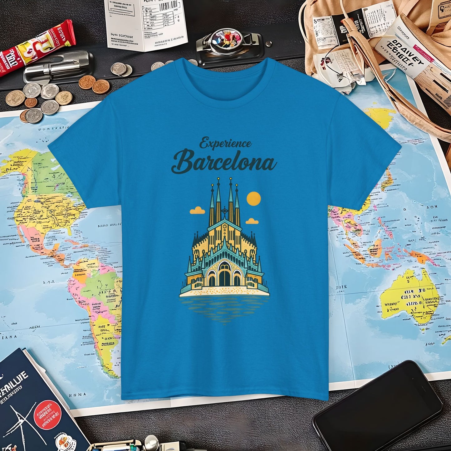 Barcelona Beauty Air Travel T-Shirts | Jetsetter, Airport, and International Flight Tees