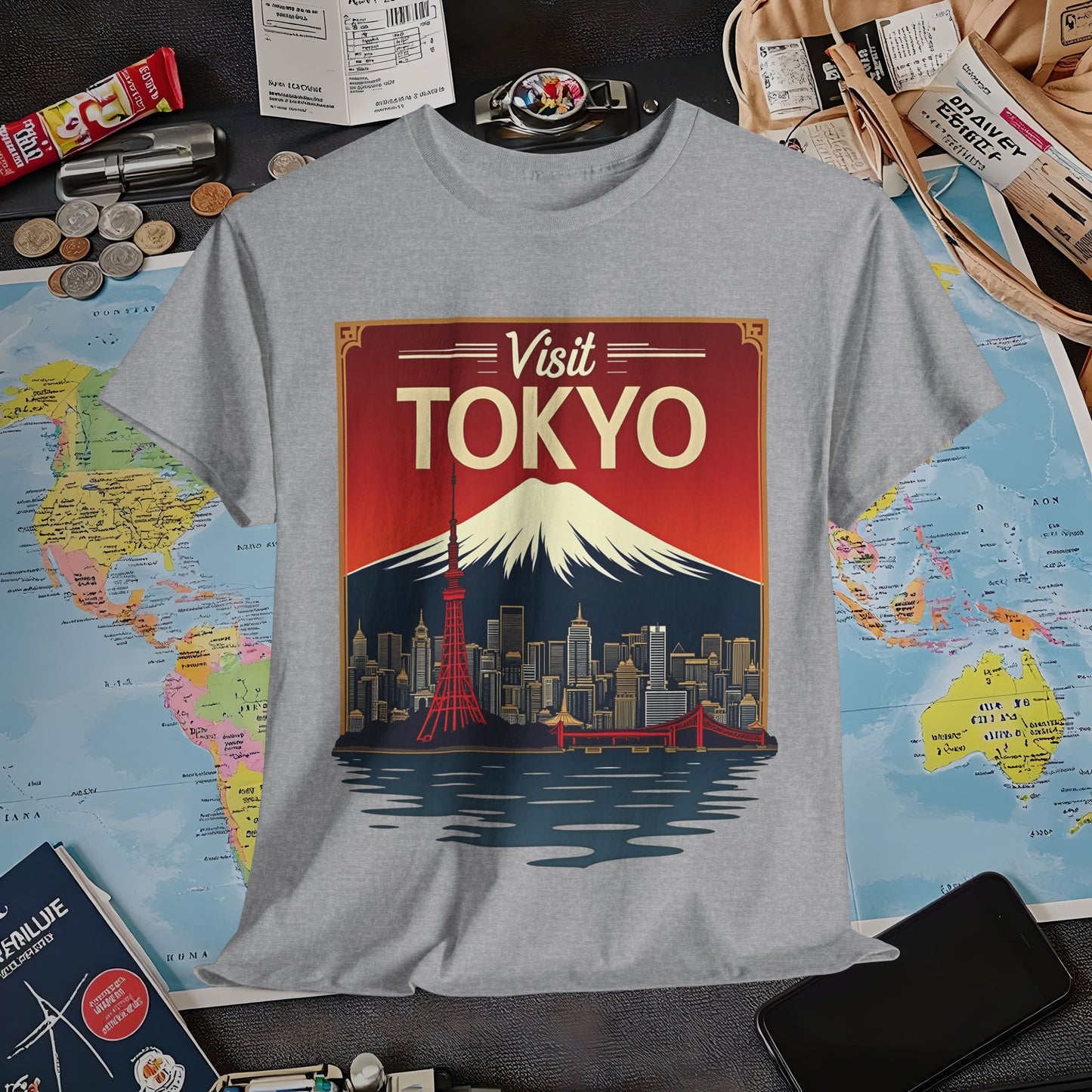 Visit Tokyo Air Travel T-Shirts | Jetsetter, Airport, and International Flight Tees