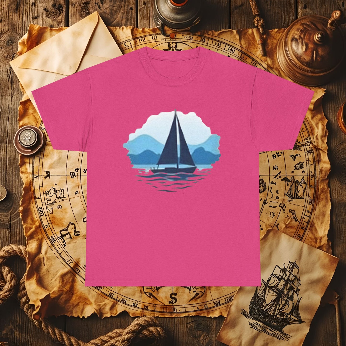 Sailboat Serenity Cruise Travel T-Shirts | Funny & Stylish Tees for Ocean Adventures