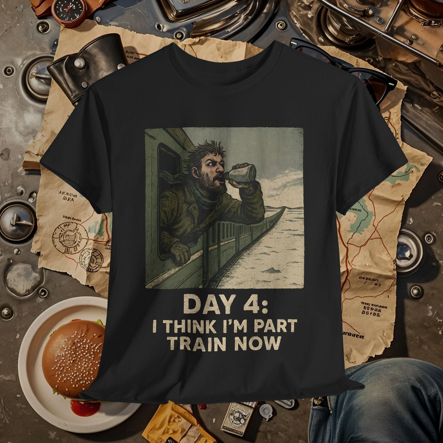 Day 4: I Think I Am Part Train – Feral Traveler’s Siberian Railroad Tee Road Trip & Vehicle Travel T-Shirts | Car, RV, and Motorcycle Adventure Tees
