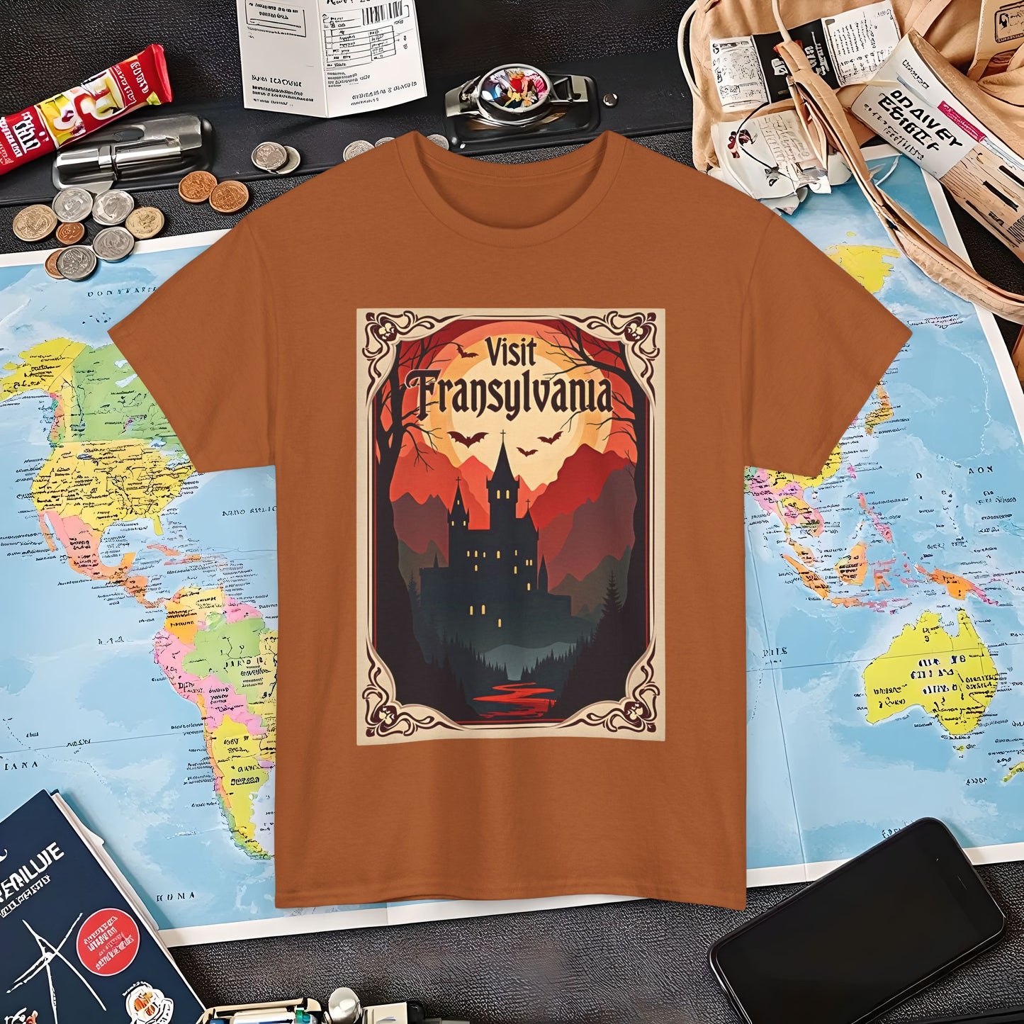 Transylvanian Valley Air Travel T-Shirts | Jetsetter, Airport, and International Flight Tees