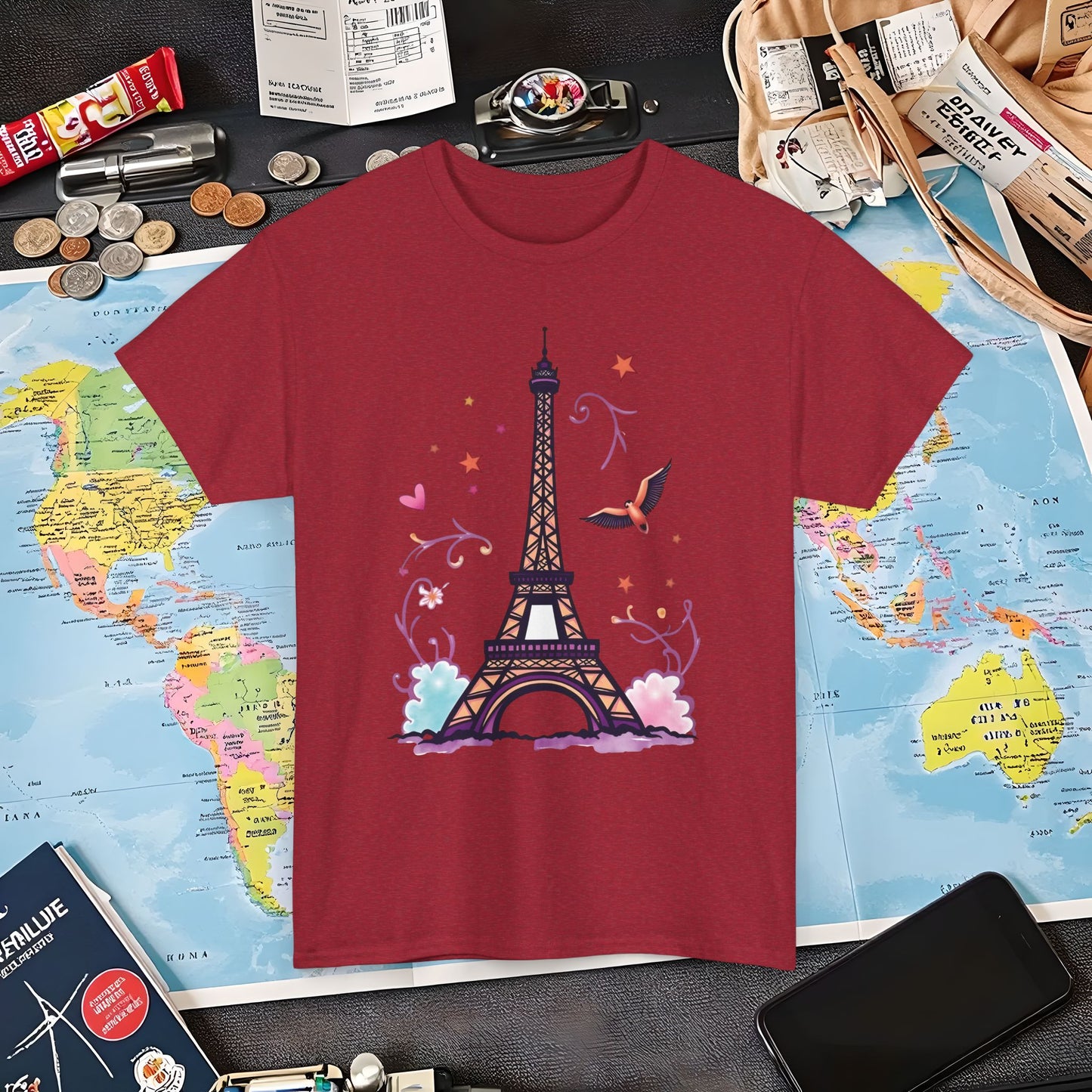 Paris Dream Air Travel T-Shirts | Jetsetter, Airport, and International Flight Tees