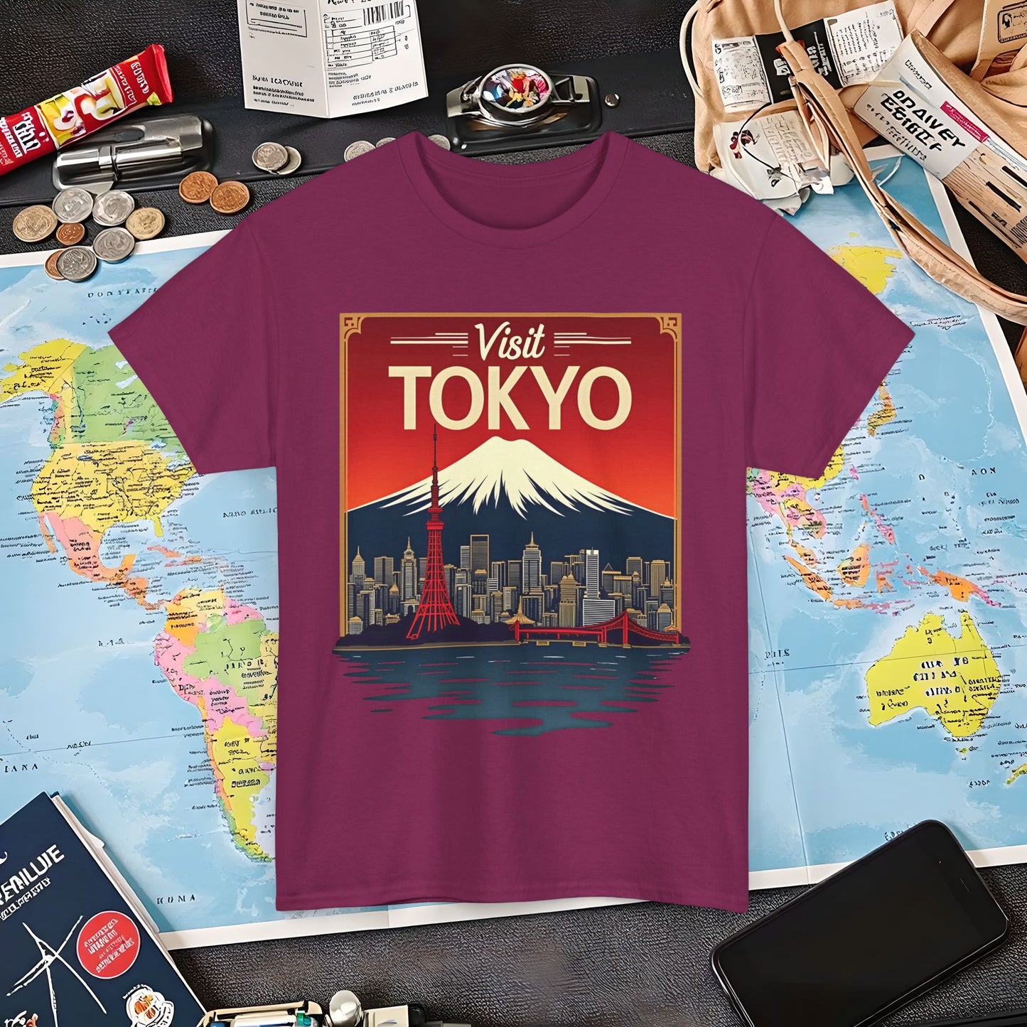 Visit Tokyo Air Travel T-Shirts | Jetsetter, Airport, and International Flight Tees