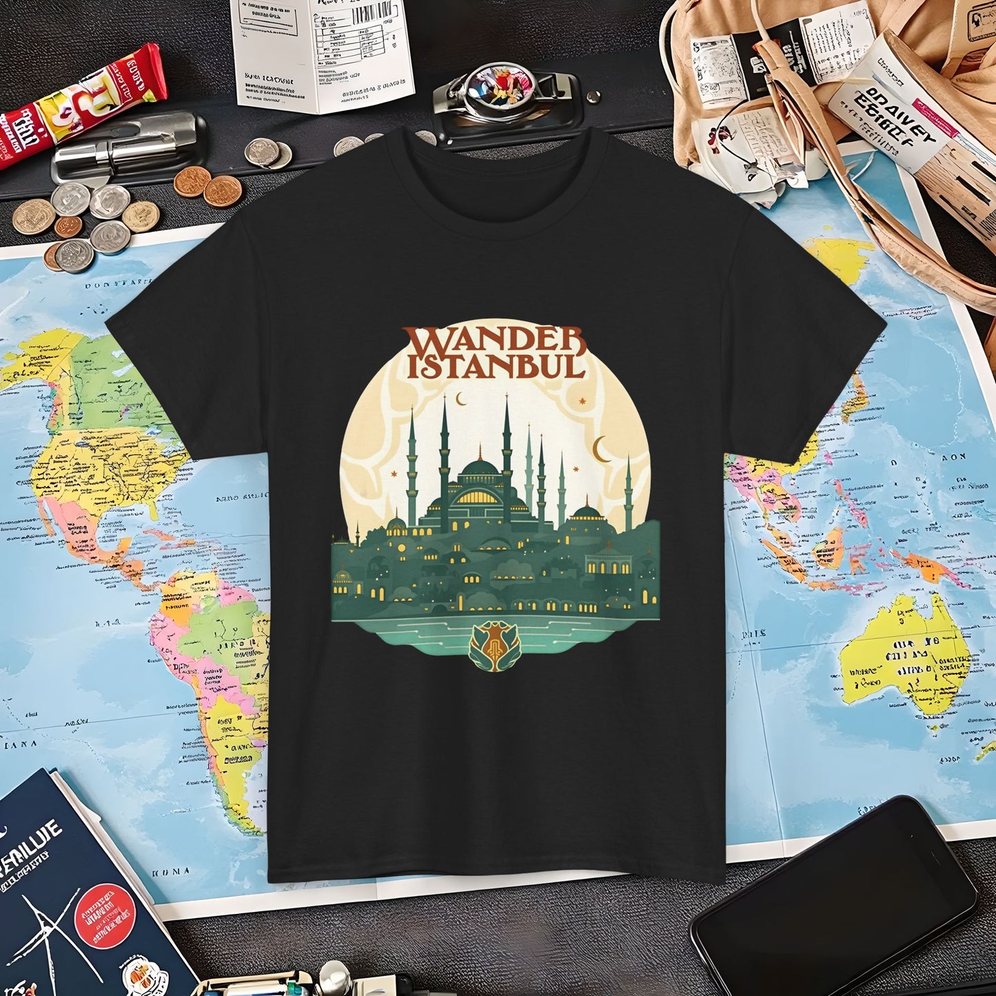 Istanbul Wandering Air Travel T-Shirts | Jetsetter, Airport, and International Flight Tees