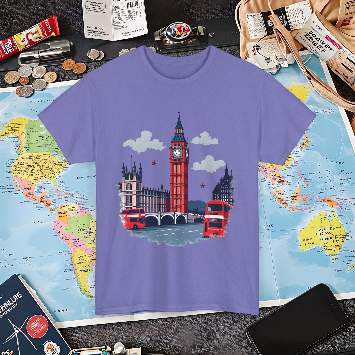 London Vibes Air Travel T-Shirts | Jetsetter, Airport, and International Flight Tees