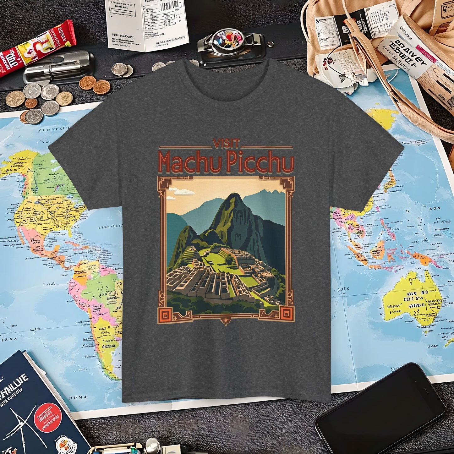 Machu Picchu Air Travel T-Shirts | Jetsetter, Airport, and International Flight Tees