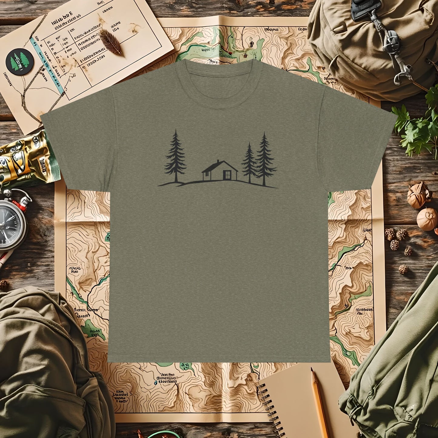 Zen Cabin Outdoor Adventure T-Shirts | Camping, Hiking, Rafting & Kayaking Tees for Nature Lovers