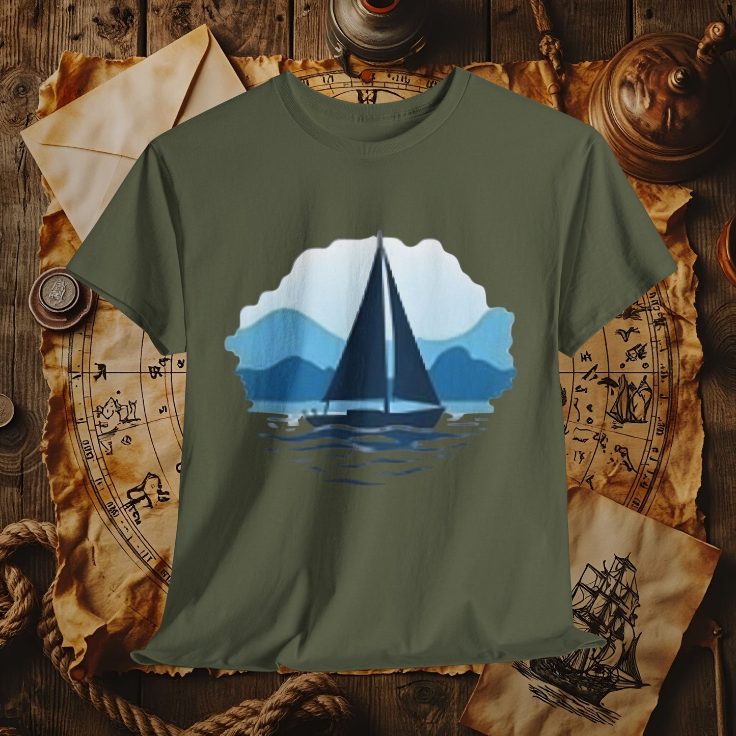 Sailboat Serenity Cruise Travel T-Shirts | Funny & Stylish Tees for Ocean Adventures