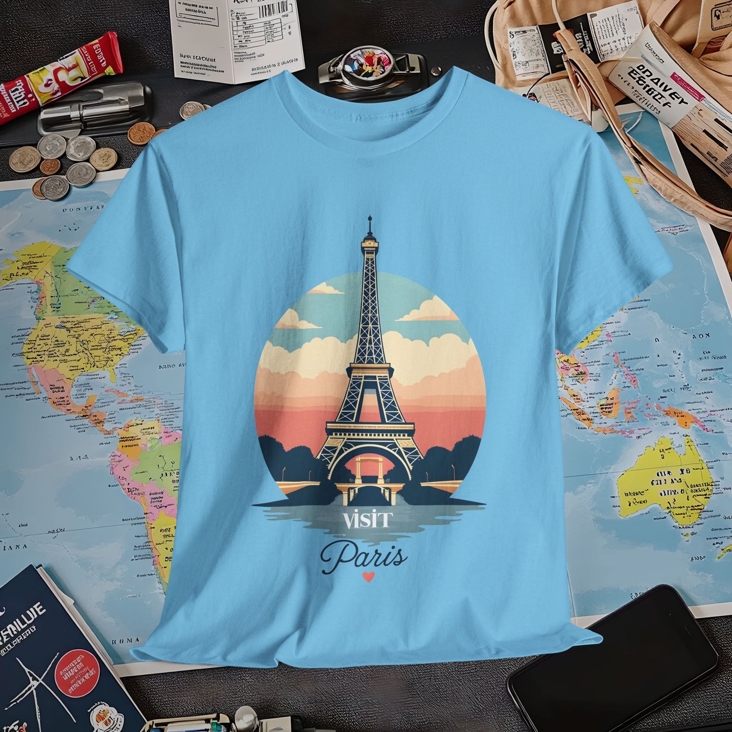 Paris Dreams Air Travel T-Shirts | Jetsetter, Airport, and International Flight Tees
