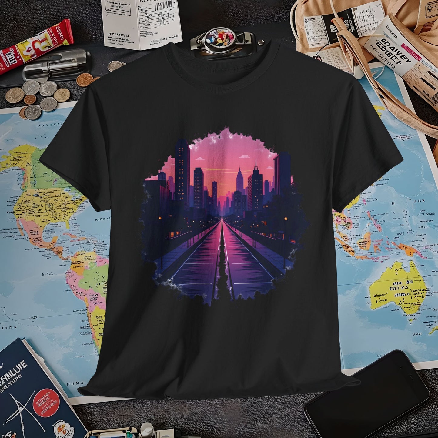 Twilight City Air Travel T-Shirts | Jetsetter, Airport, and International Flight Tees