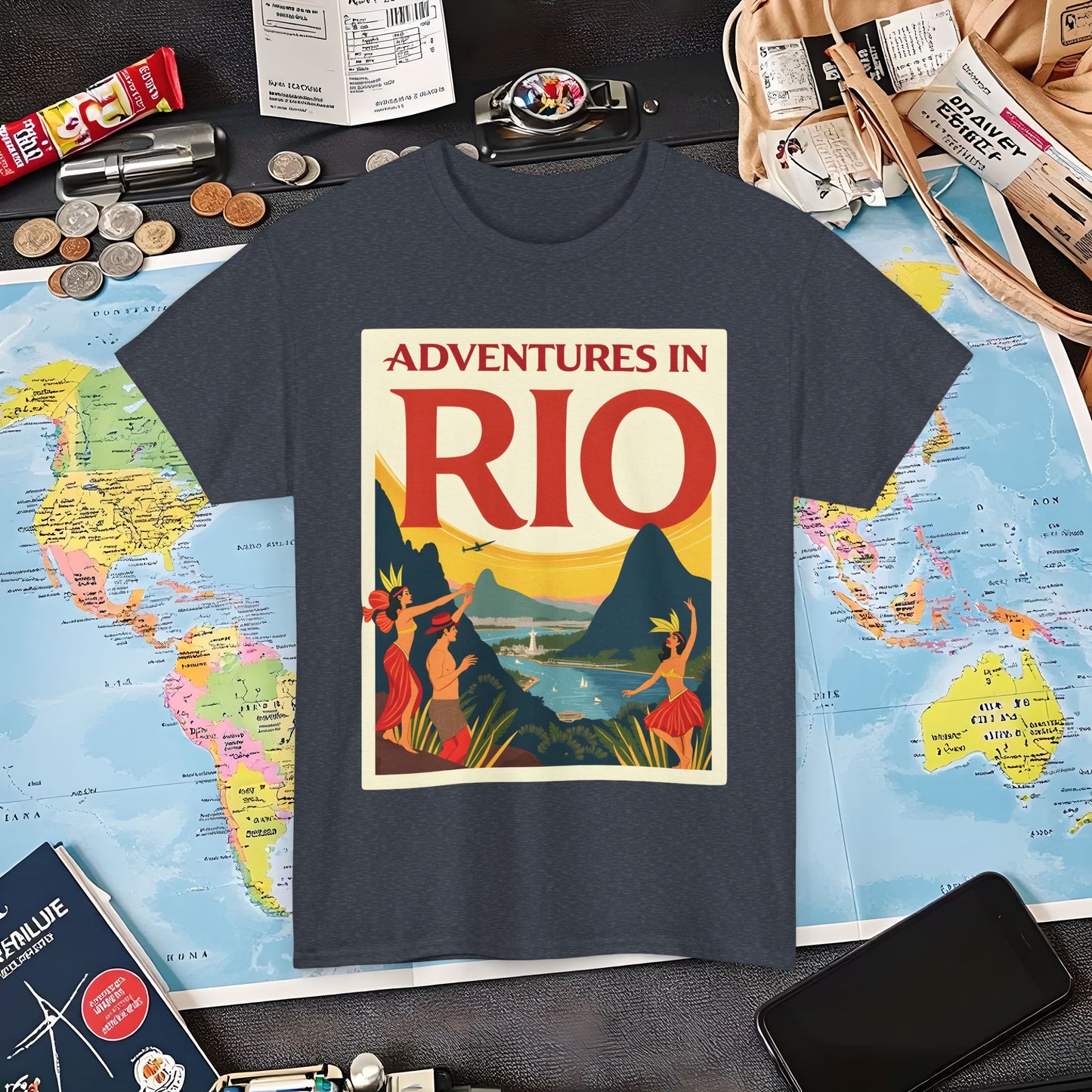 Rio Adventures Air Travel T-Shirts | Jetsetter, Airport, and International Flight Tees