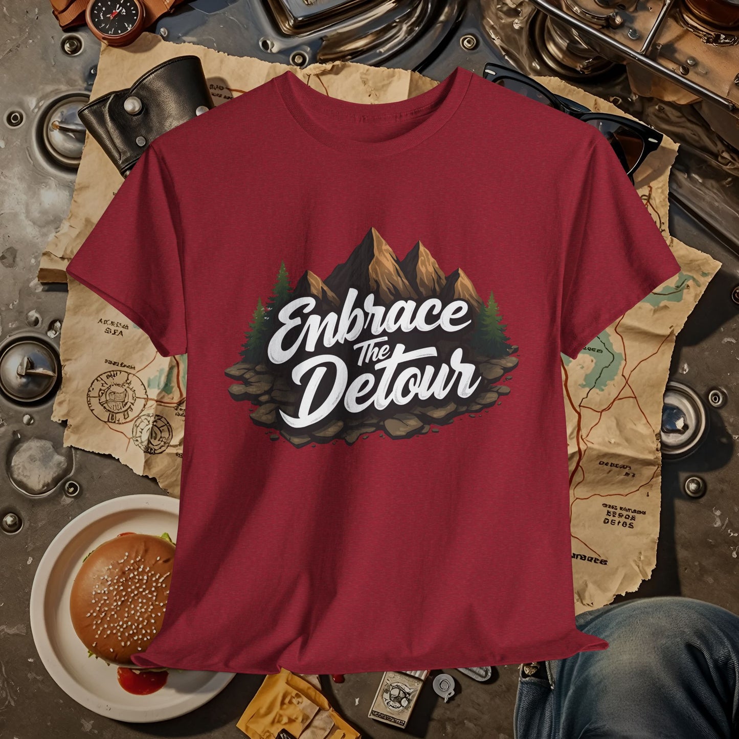 Detour Adventure Road Trip & Vehicle Travel T-Shirts | Car, RV, and Motorcycle Adventure Tees