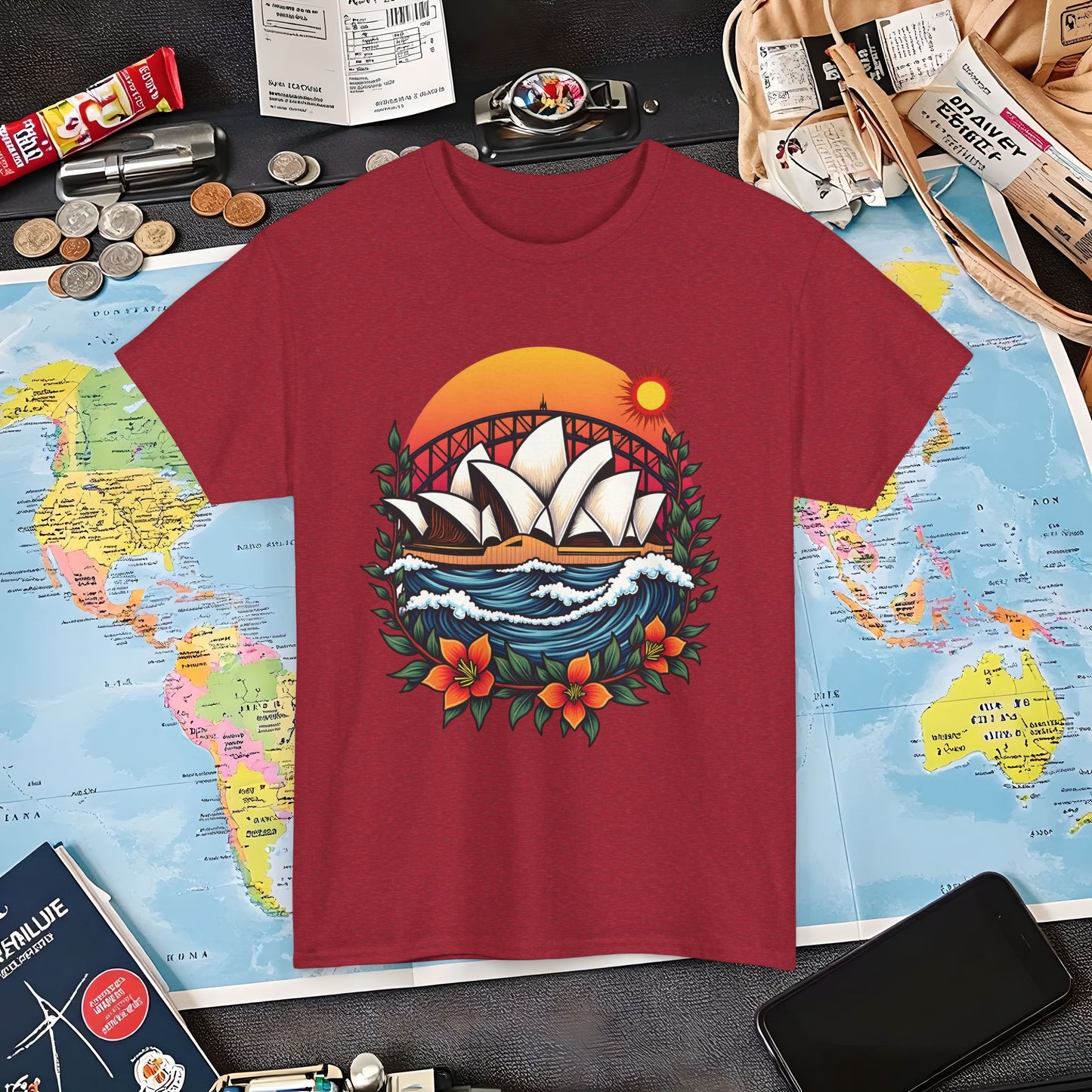 Sydney Vibes Air Travel T-Shirts | Jetsetter, Airport, and International Flight Tees
