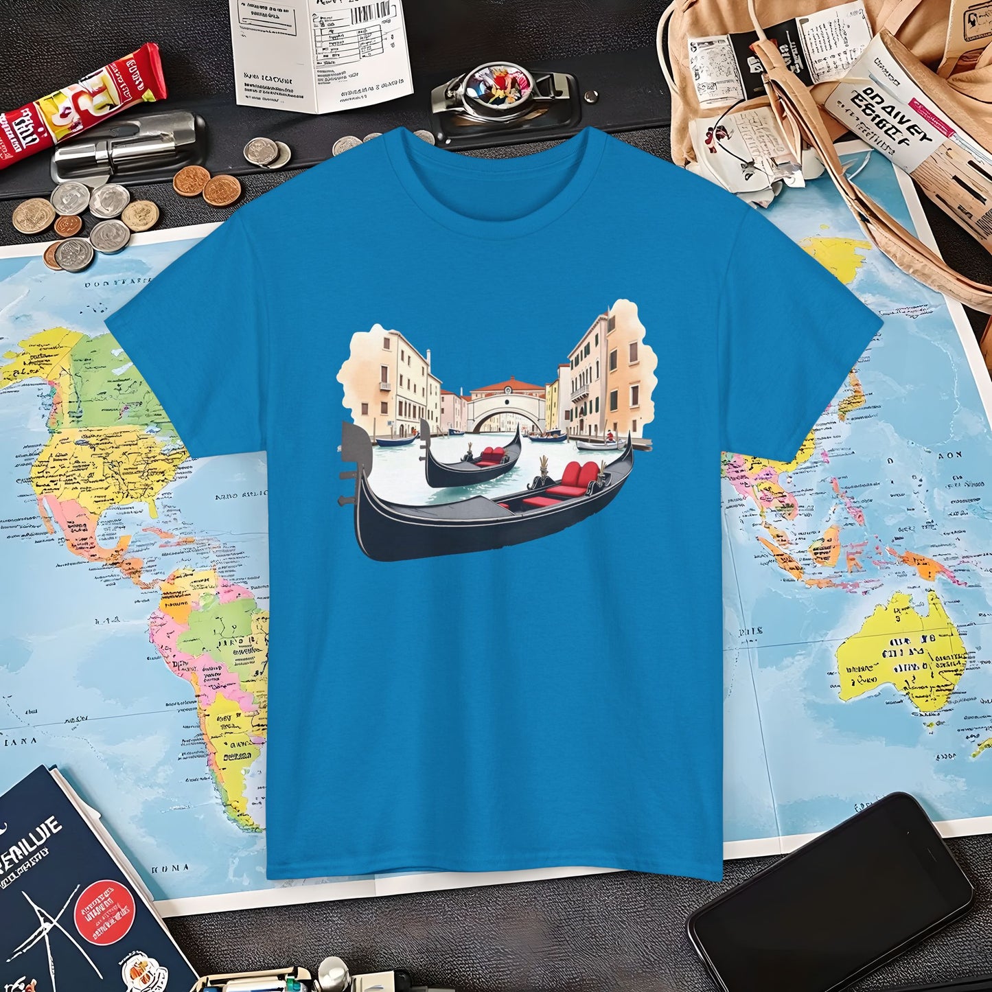 Venetian Romance Air Travel T-Shirts | Jetsetter, Airport, and International Flight Tees