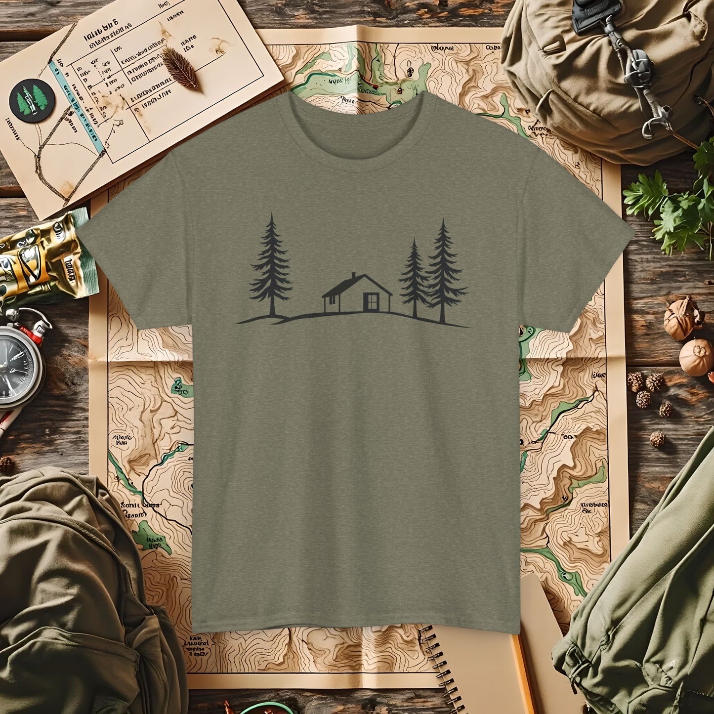 Zen Cabin Outdoor Adventure T-Shirts | Camping, Hiking, Rafting & Kayaking Tees for Nature Lovers