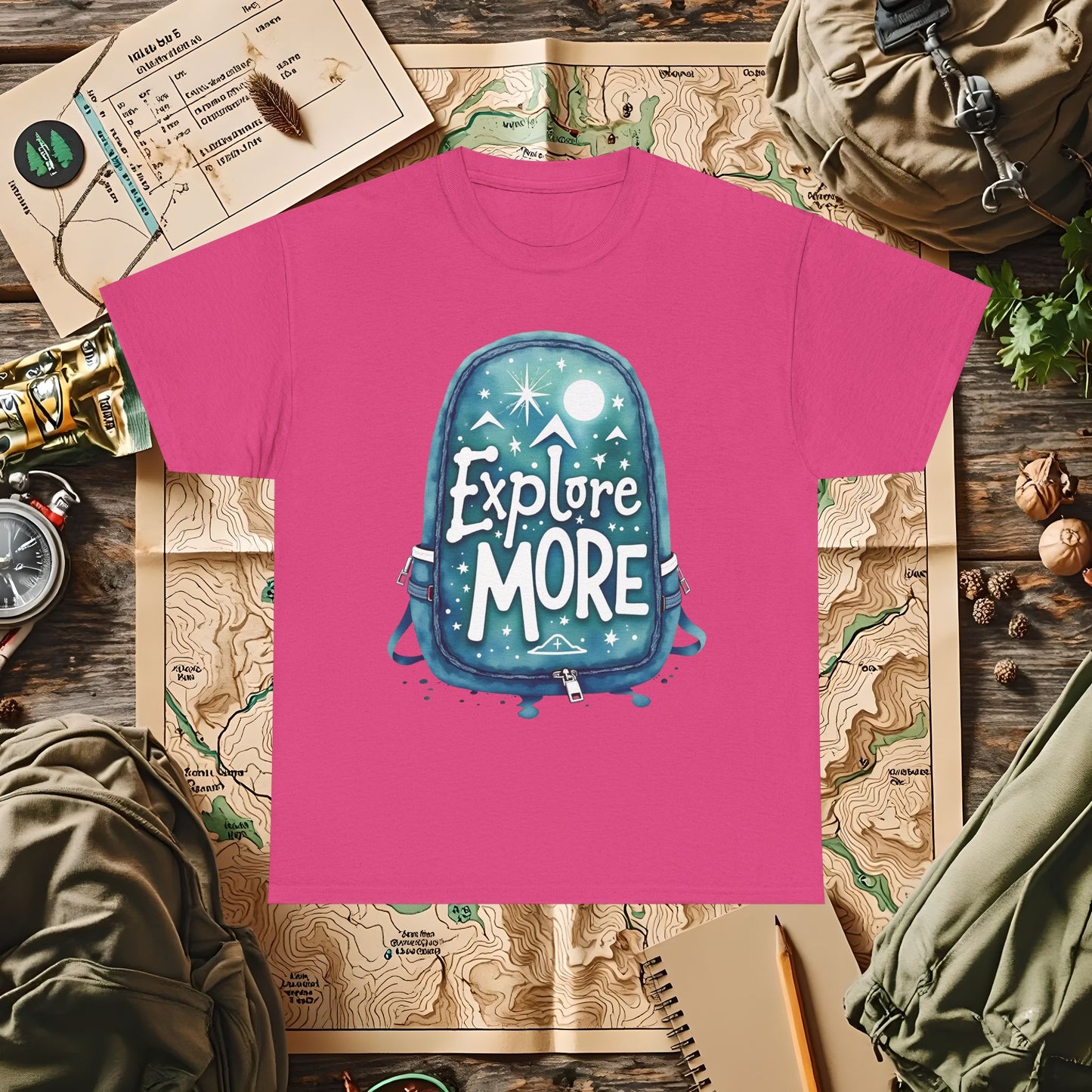 Explore More Outdoor Adventure T-Shirts | Camping, Hiking, Rafting & Kayaking Tees for Nature Lovers