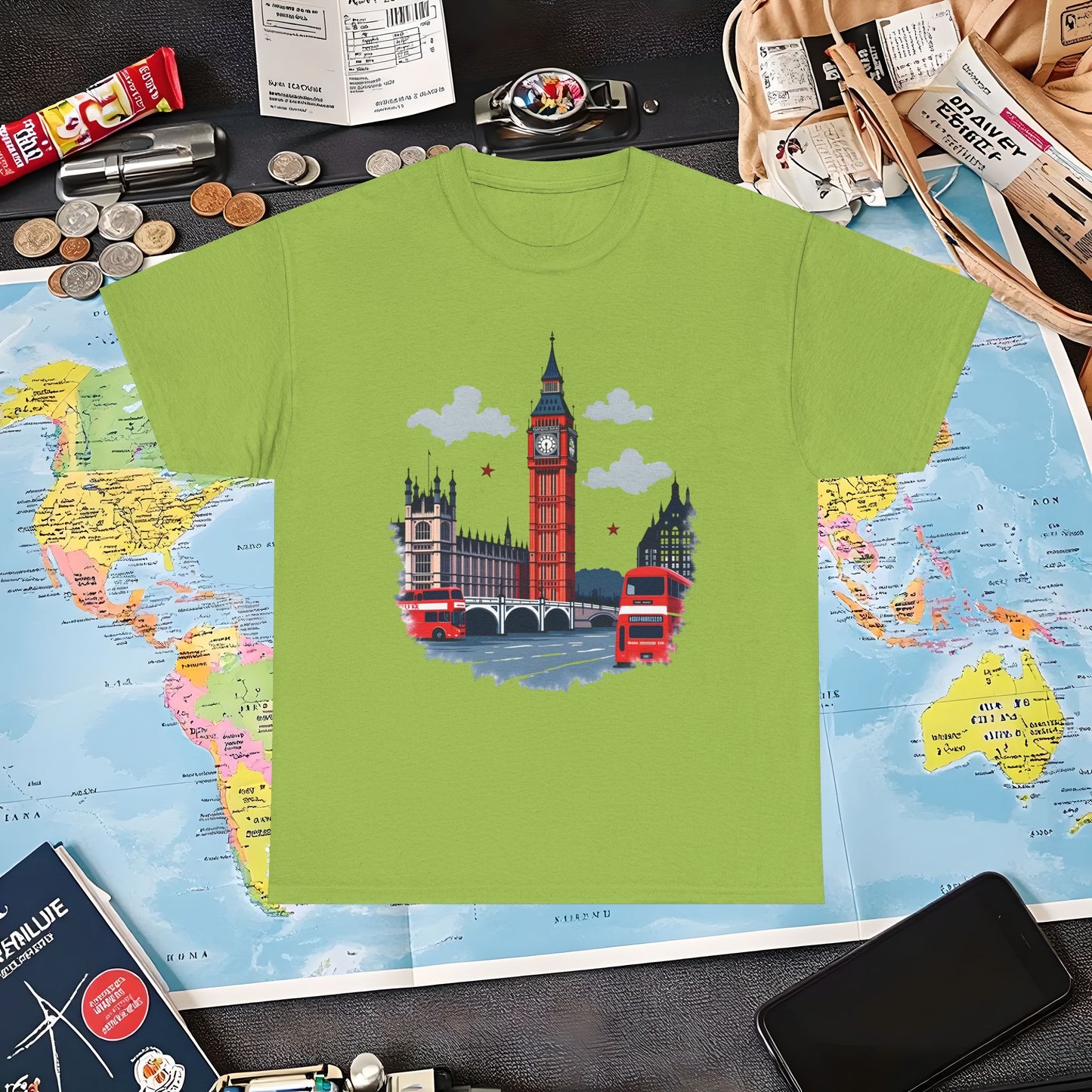 London Vibes Air Travel T-Shirts | Jetsetter, Airport, and International Flight Tees