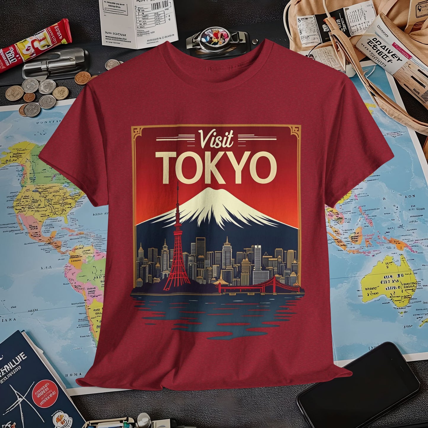 Visit Tokyo Air Travel T-Shirts | Jetsetter, Airport, and International Flight Tees