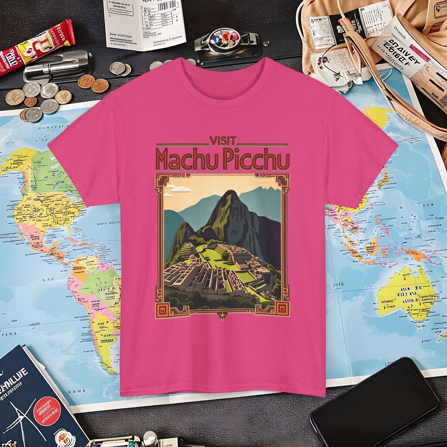 Machu Picchu Air Travel T-Shirts | Jetsetter, Airport, and International Flight Tees