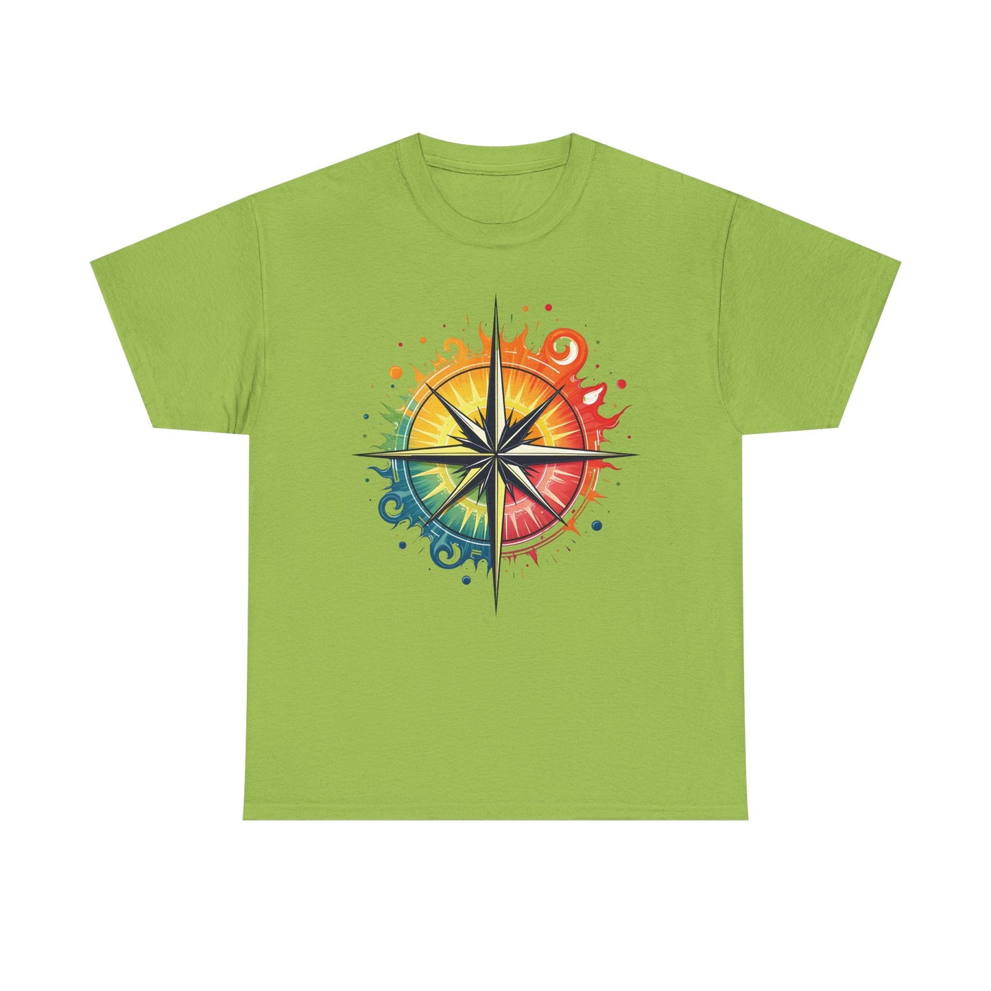 Psychedelic Compass Road Trip & Vehicle Travel T-Shirts | Car, RV, and Motorcycle Adventure Tees