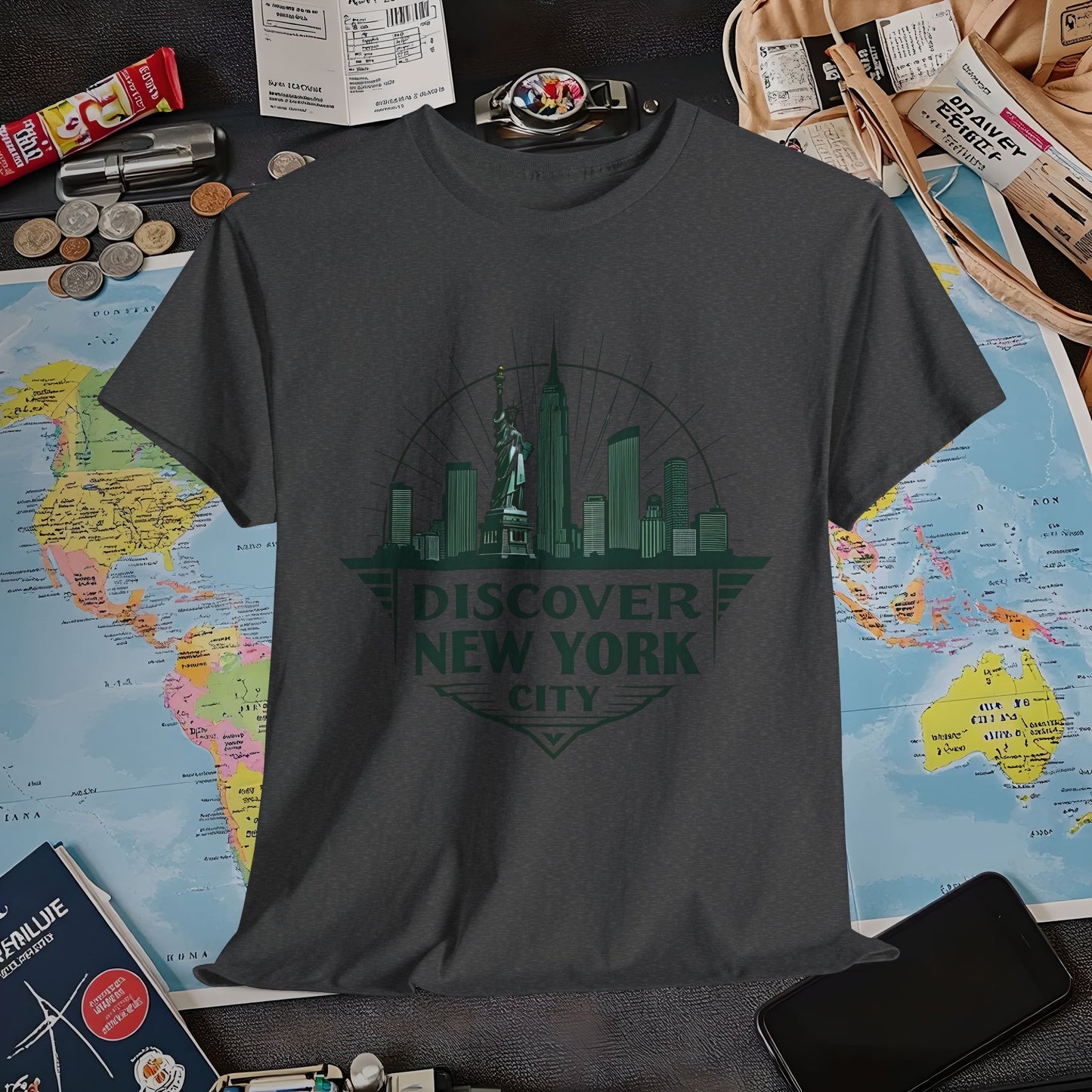 NYC Vintage Travel Air Travel T-Shirts | Jetsetter, Airport, and International Flight Tees
