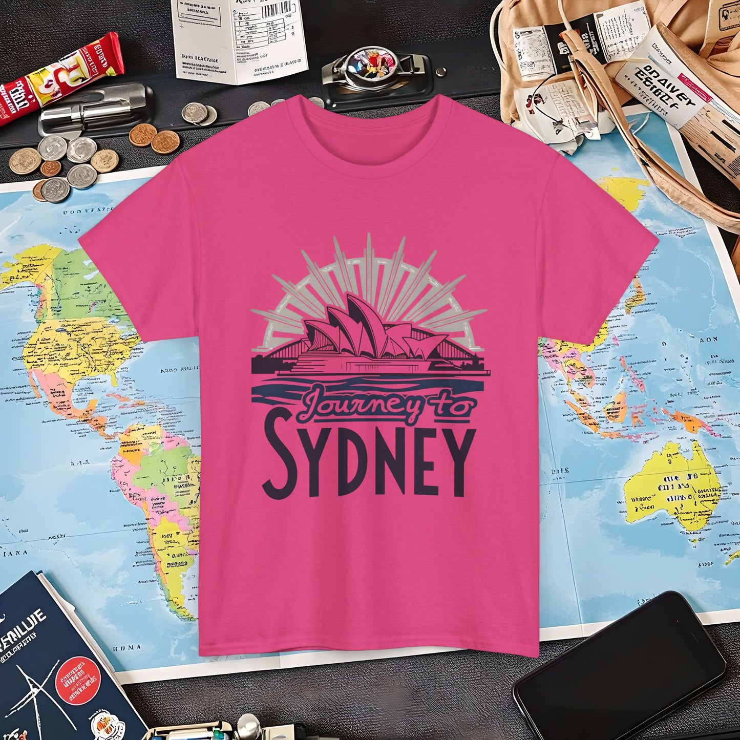 Sydney Elegance Air Travel T-Shirts | Jetsetter, Airport, and International Flight Tees