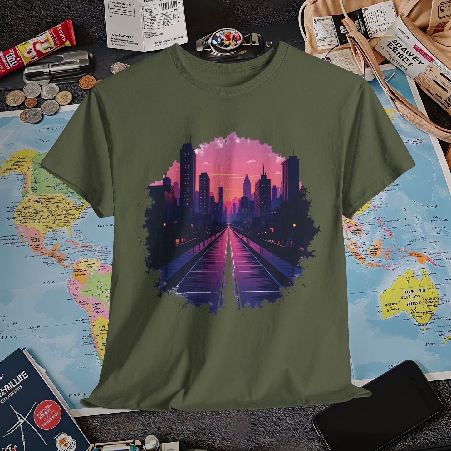 Twilight City Air Travel T-Shirts | Jetsetter, Airport, and International Flight Tees