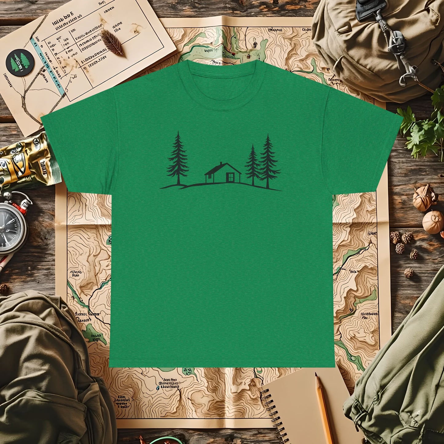Zen Cabin Outdoor Adventure T-Shirts | Camping, Hiking, Rafting & Kayaking Tees for Nature Lovers