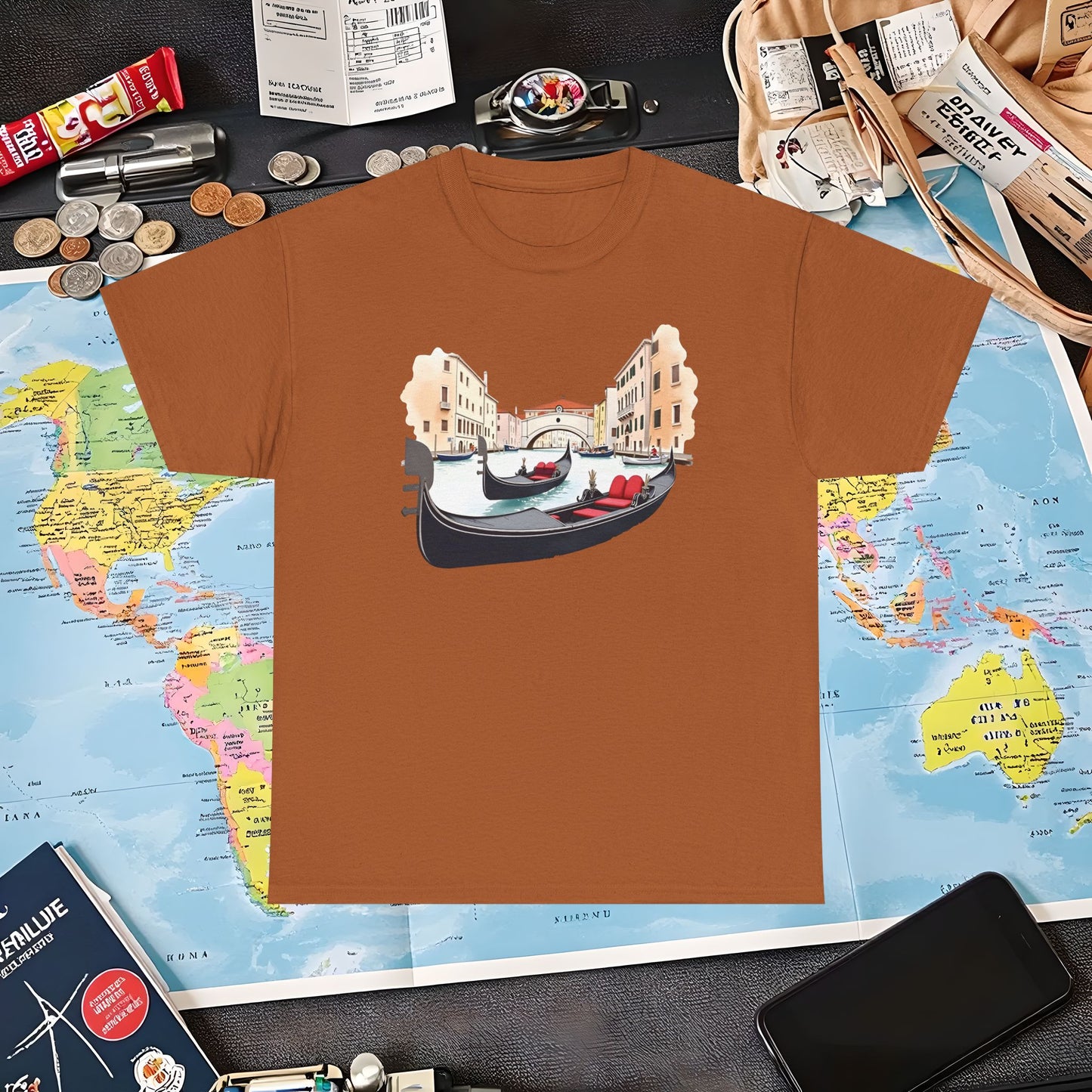 Venetian Romance Air Travel T-Shirts | Jetsetter, Airport, and International Flight Tees
