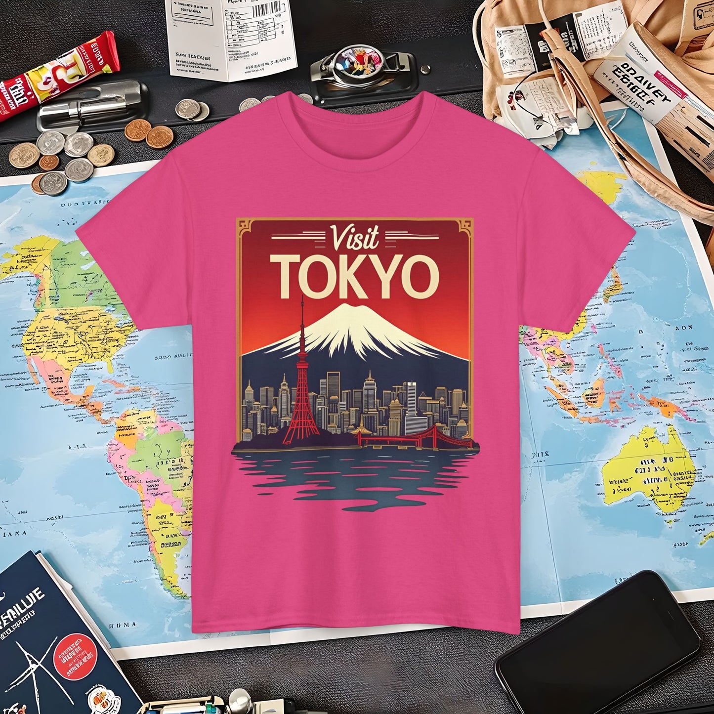 Visit Tokyo Air Travel T-Shirts | Jetsetter, Airport, and International Flight Tees