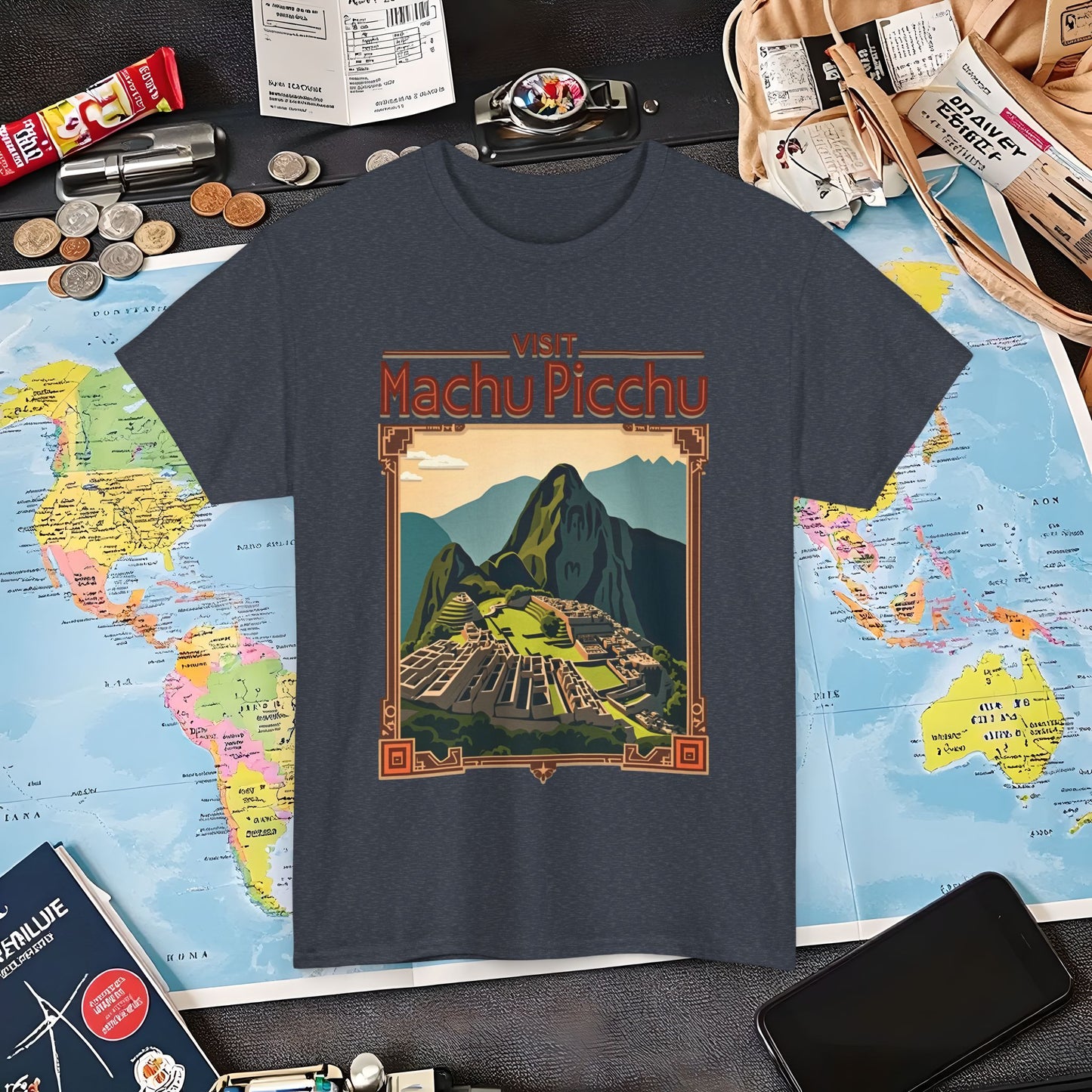 Machu Picchu Air Travel T-Shirts | Jetsetter, Airport, and International Flight Tees