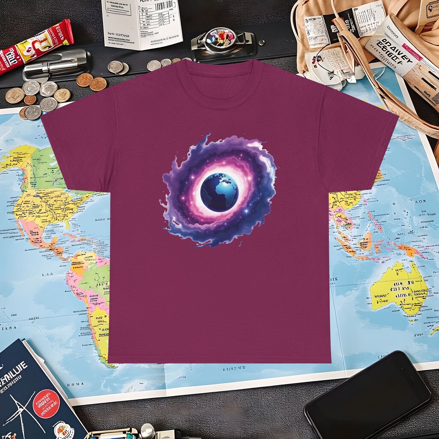 Cosmic Journey Air Travel T-Shirts | Jetsetter, Airport, and International Flight Tees