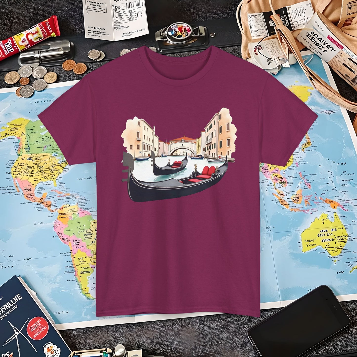 Venetian Romance Air Travel T-Shirts | Jetsetter, Airport, and International Flight Tees