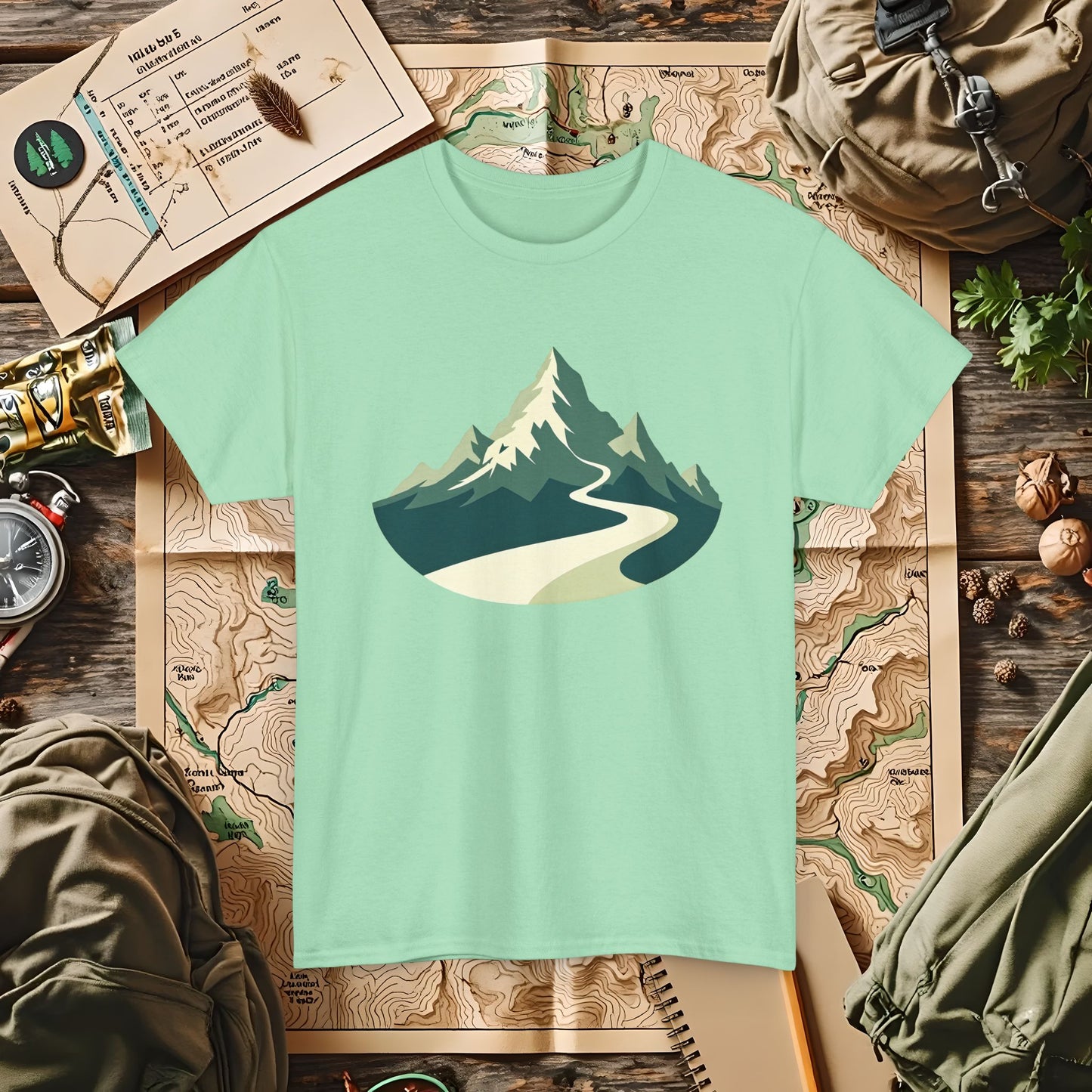 Mountain Path Outdoor Adventure T-Shirts | Camping, Hiking, Rafting & Kayaking Tees for Nature Lovers