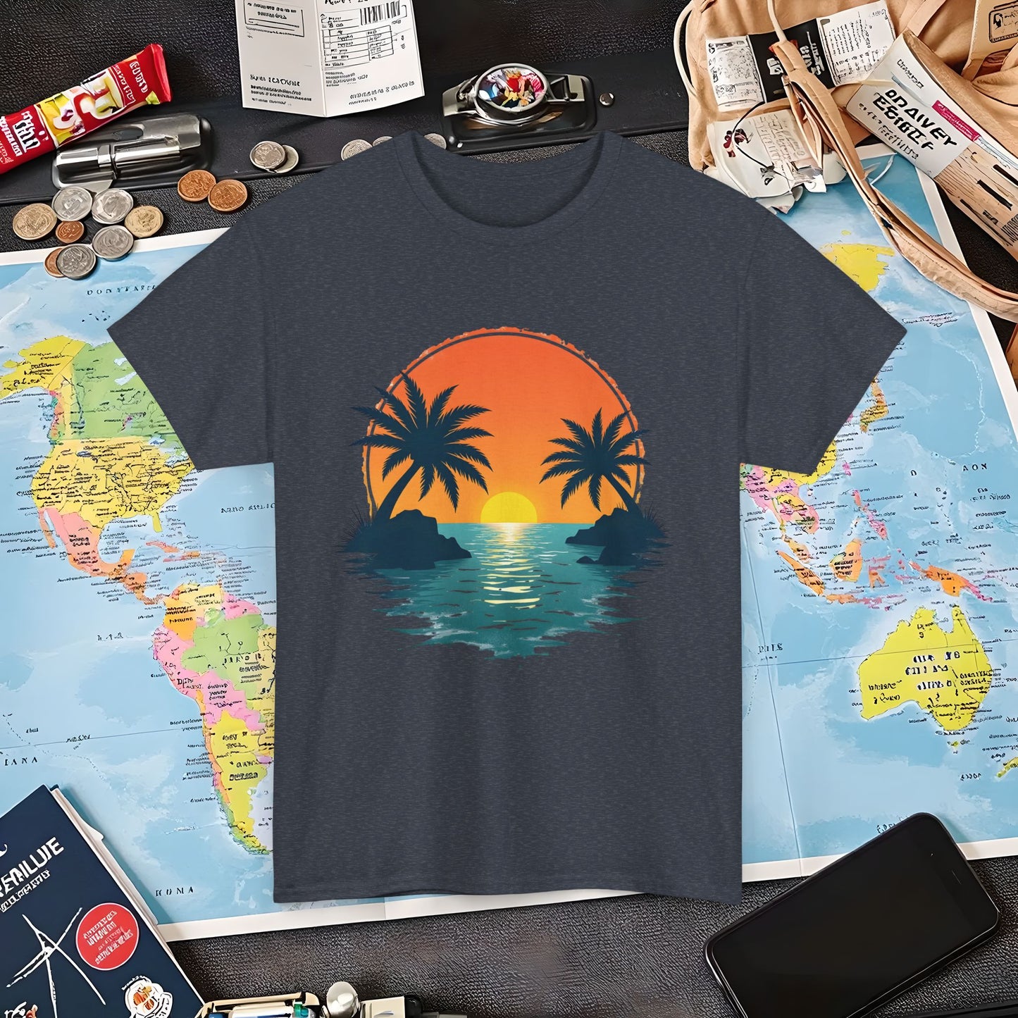 Tropical Escape Air Travel T-Shirts | Jetsetter, Airport, and International Flight Tees