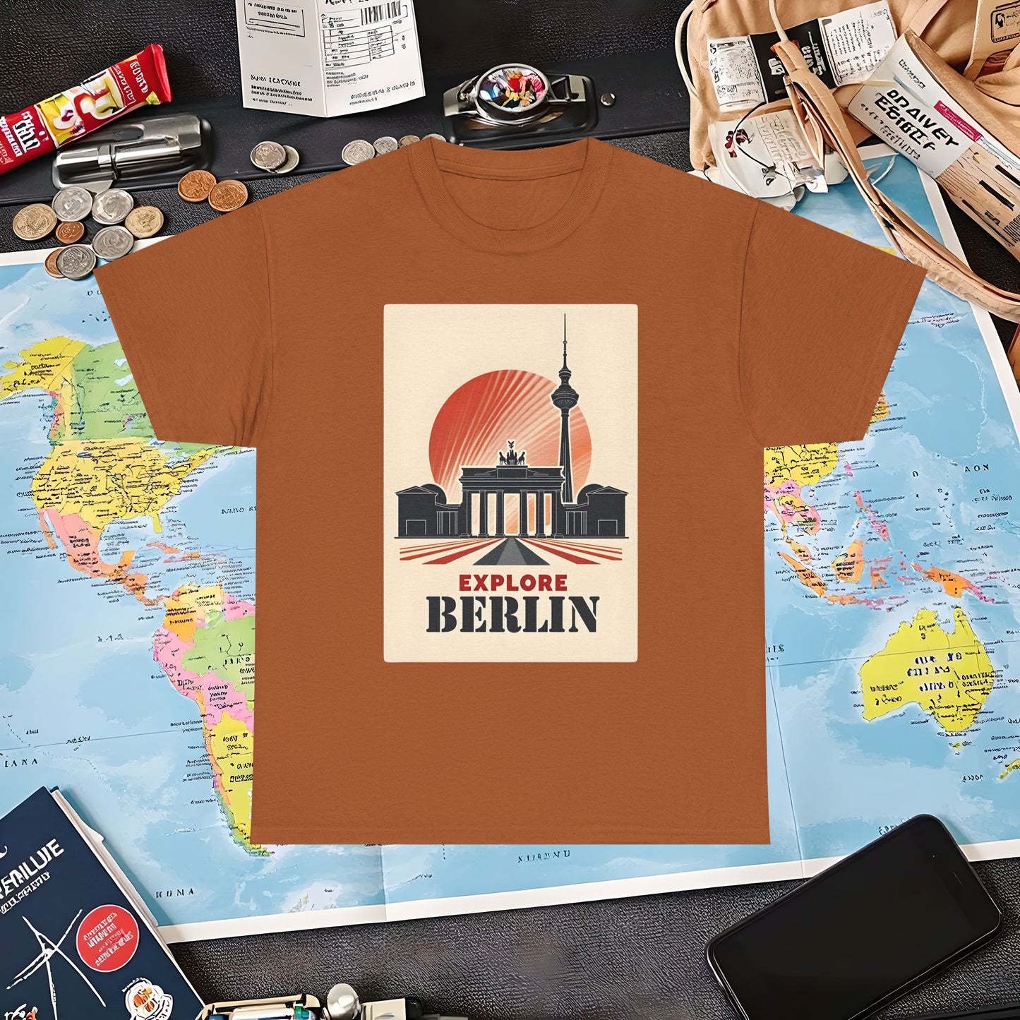 Berlin Deco Air Travel T-Shirts | Jetsetter, Airport, and International Flight Tees