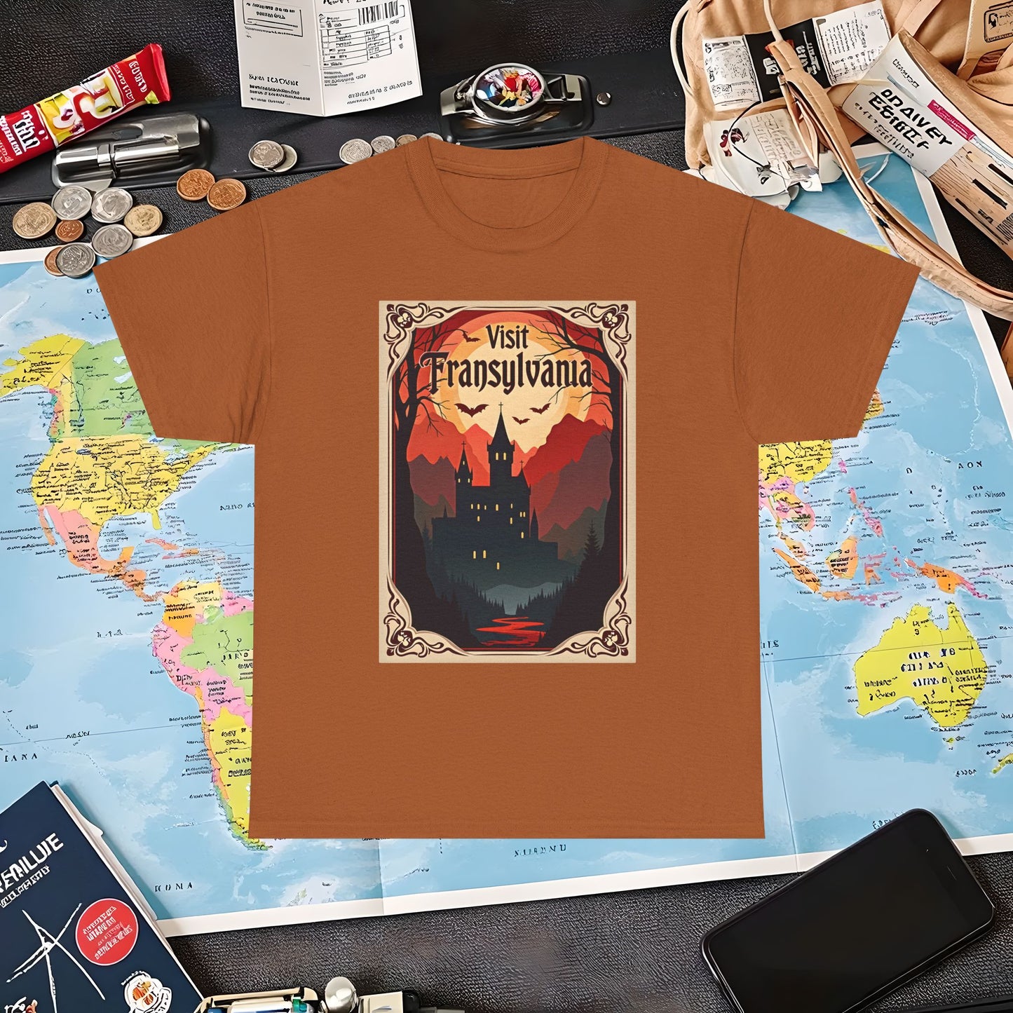 Transylvanian Valley Air Travel T-Shirts | Jetsetter, Airport, and International Flight Tees