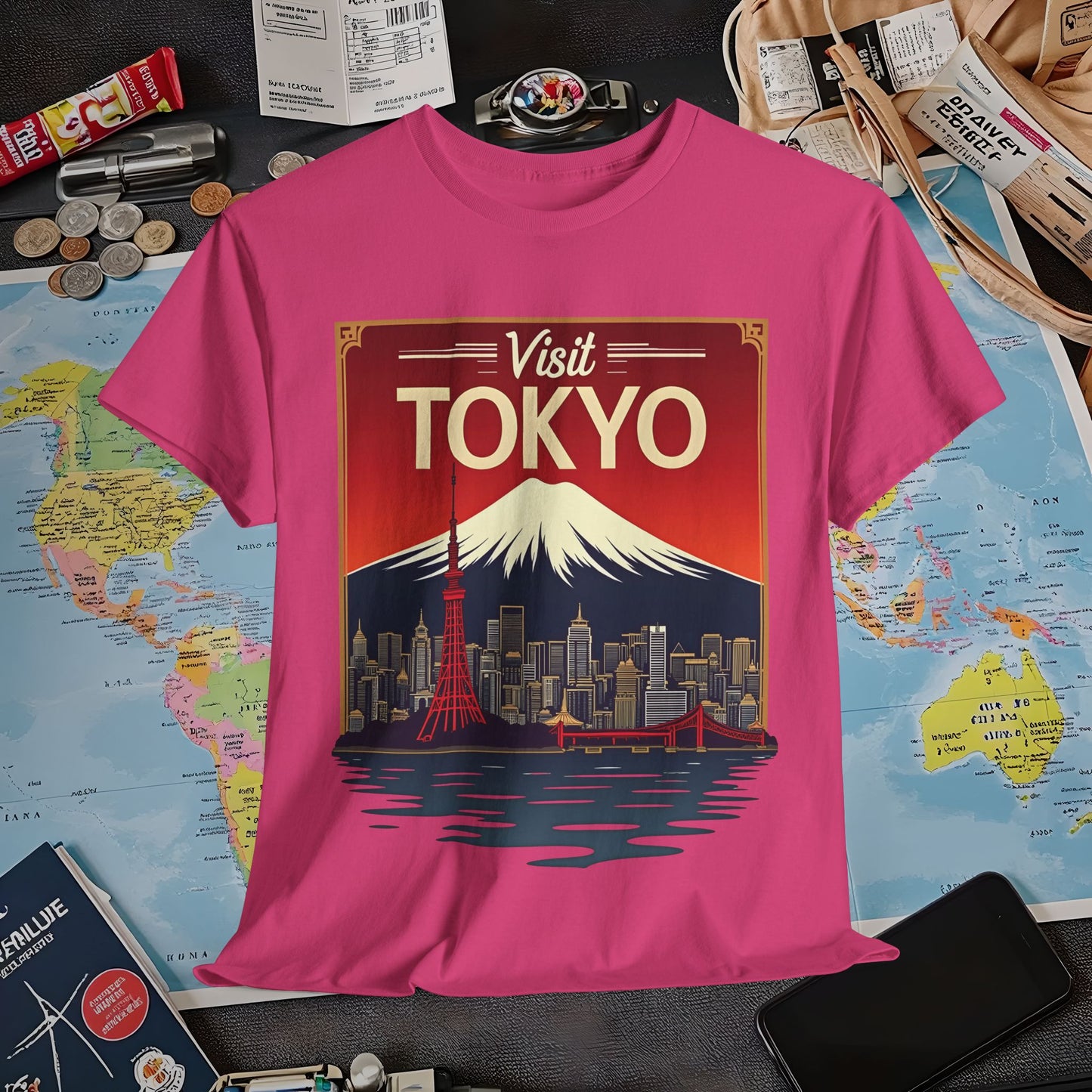 Visit Tokyo Air Travel T-Shirts | Jetsetter, Airport, and International Flight Tees