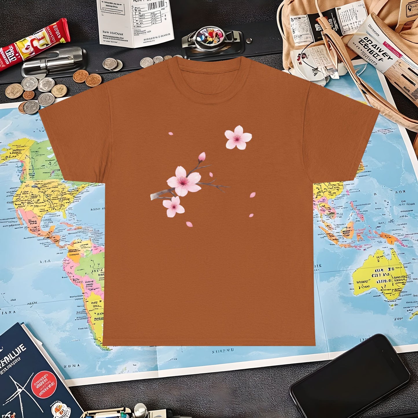 Cherry Blossom Air Travel T-Shirts | Jetsetter, Airport, and International Flight Tees