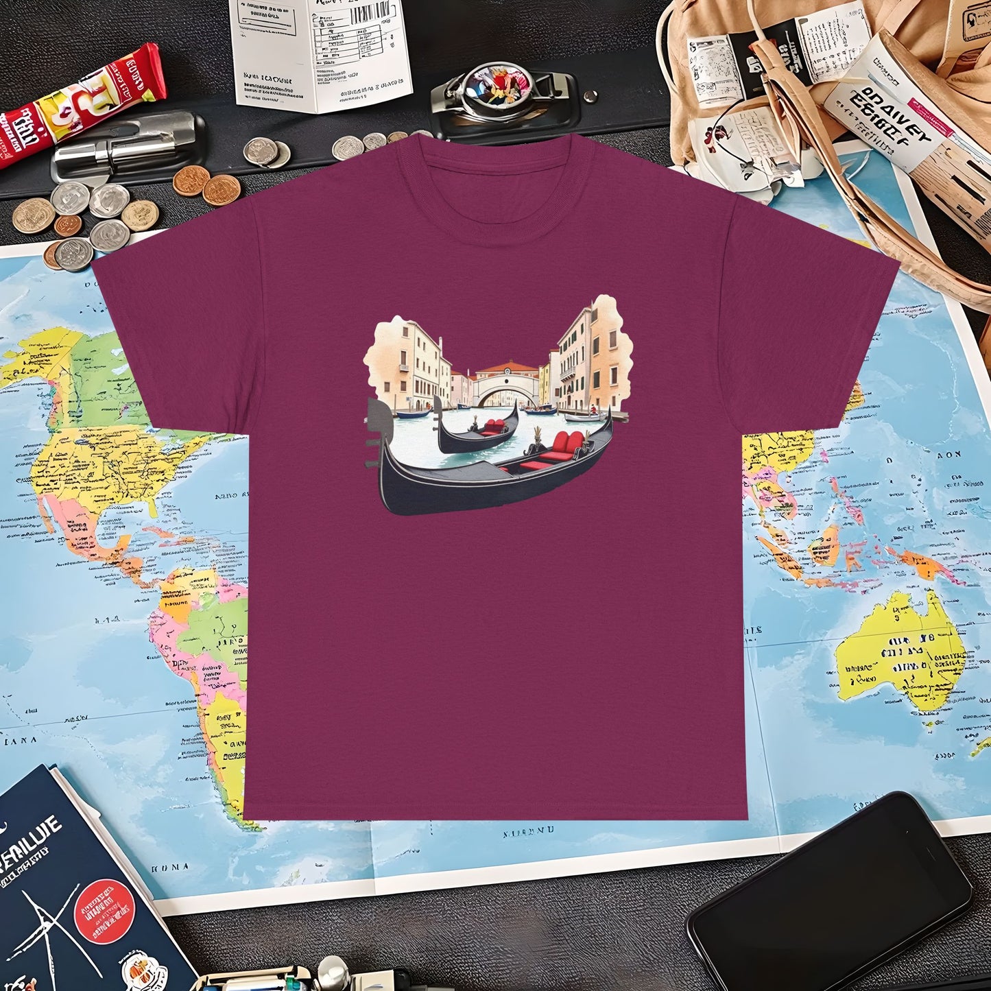 Venetian Romance Air Travel T-Shirts | Jetsetter, Airport, and International Flight Tees